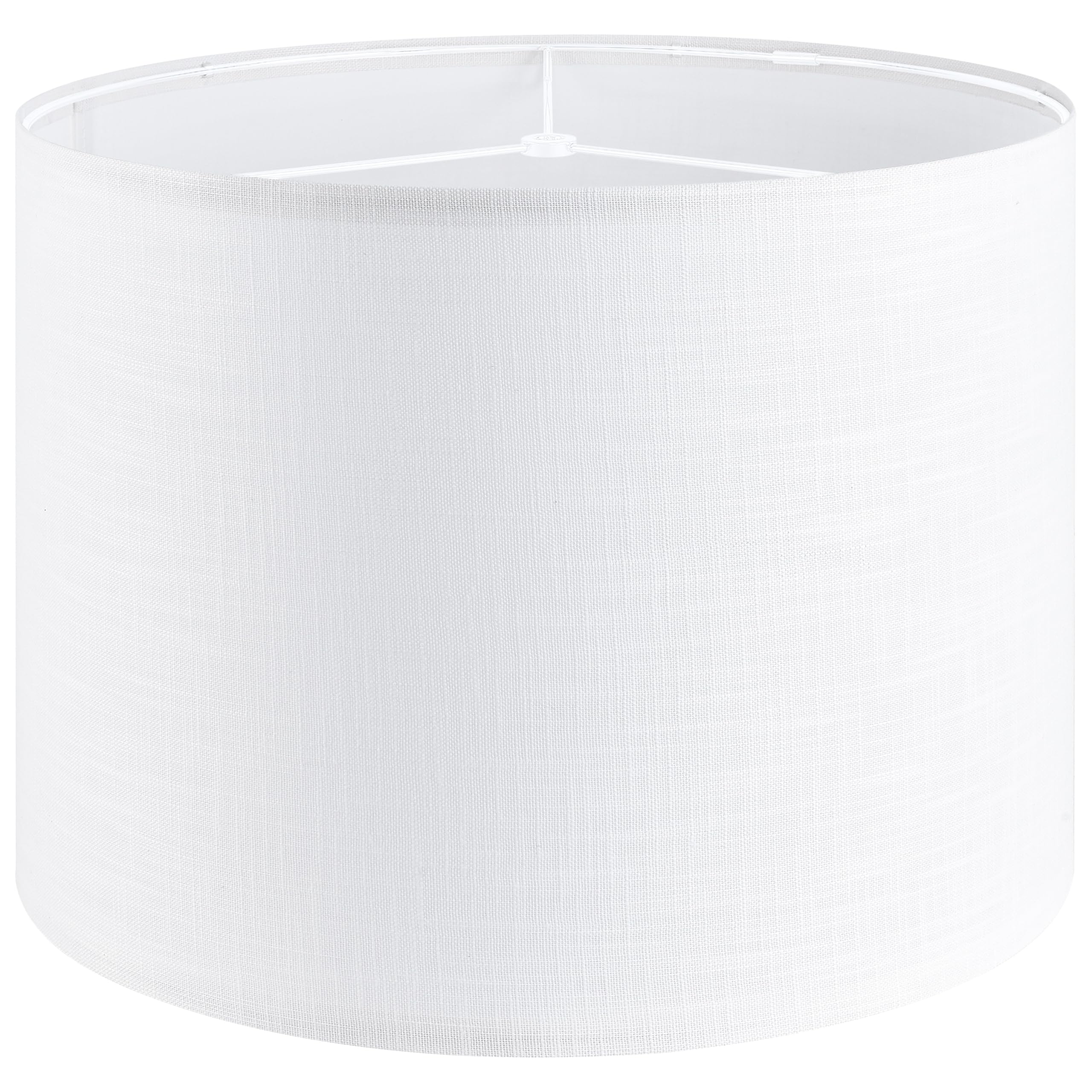 GO&SO Oatmeal Linen Lamp shades Large Drum Linen Lampshade 16'' Top x 16'' Bottom x 12'' High (Spider) Farmhouse Lampshade for T