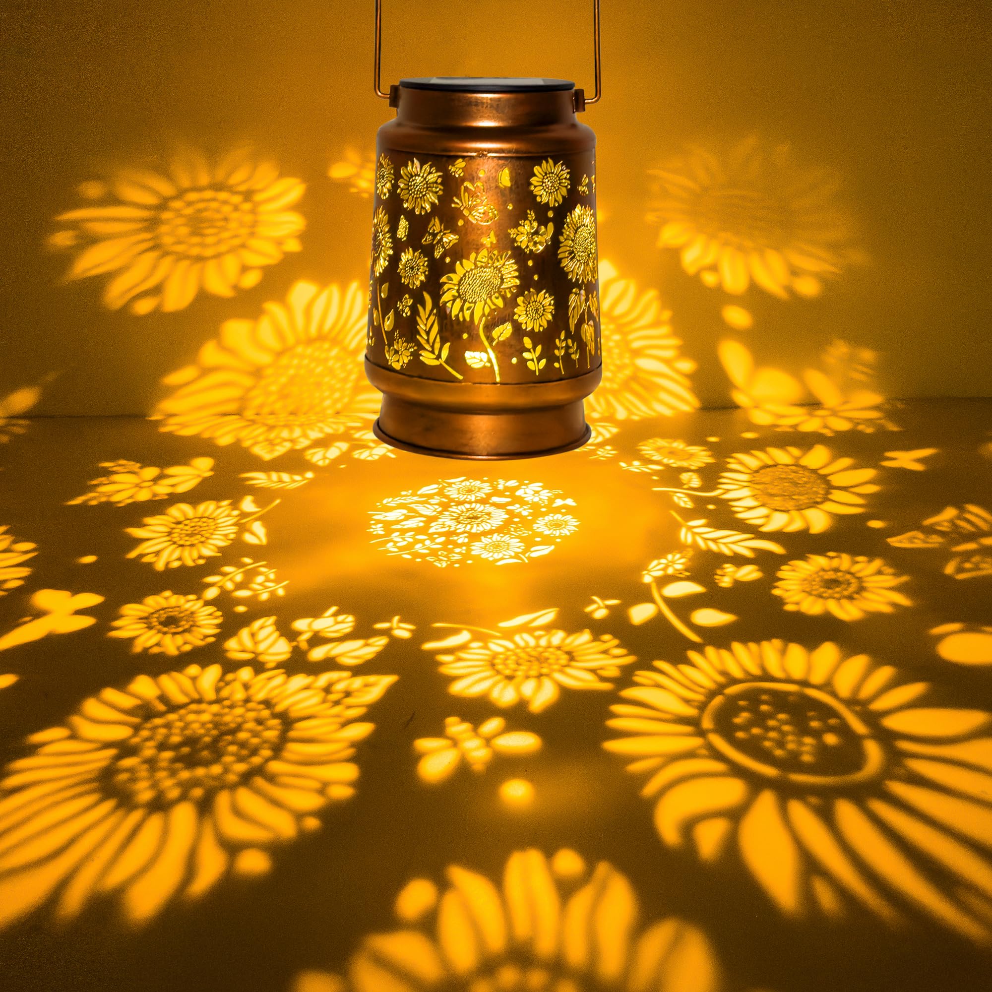 Anytalk Solar Lantern Lights For Outdoor Decor - Hanging Garden Lantern For Patio, Yard, Gifts