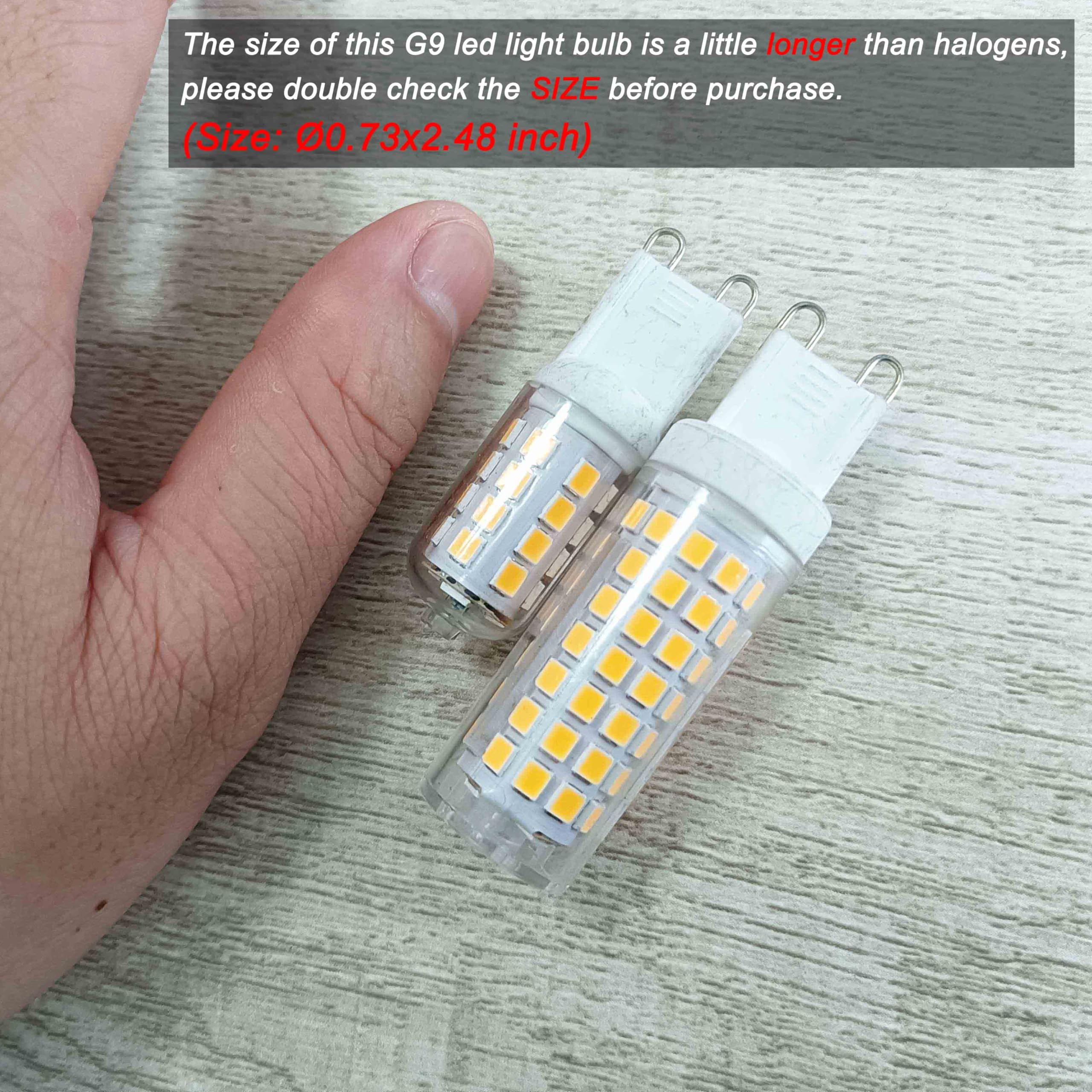 Ziomitus Dimmable G9 Led Bulbs 5W Replace 40W 50W 60W Halogen Bulbs,3000K Warm White,Ac120V No Flicker Dimmable G9 T4 Led Corn B