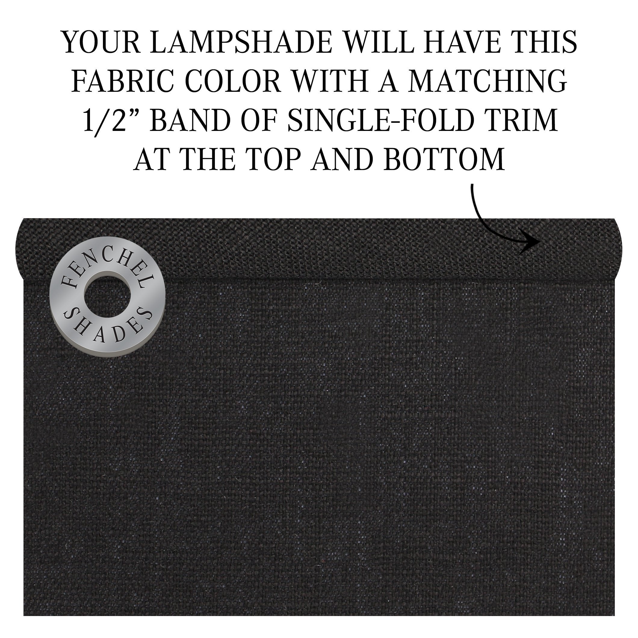Fenchelshades.Com 10'' Top Diameter X 10'' Bottom Diameter 10'' Height Fabric Drum Lampshade Spider Attachment (Designer Linen B