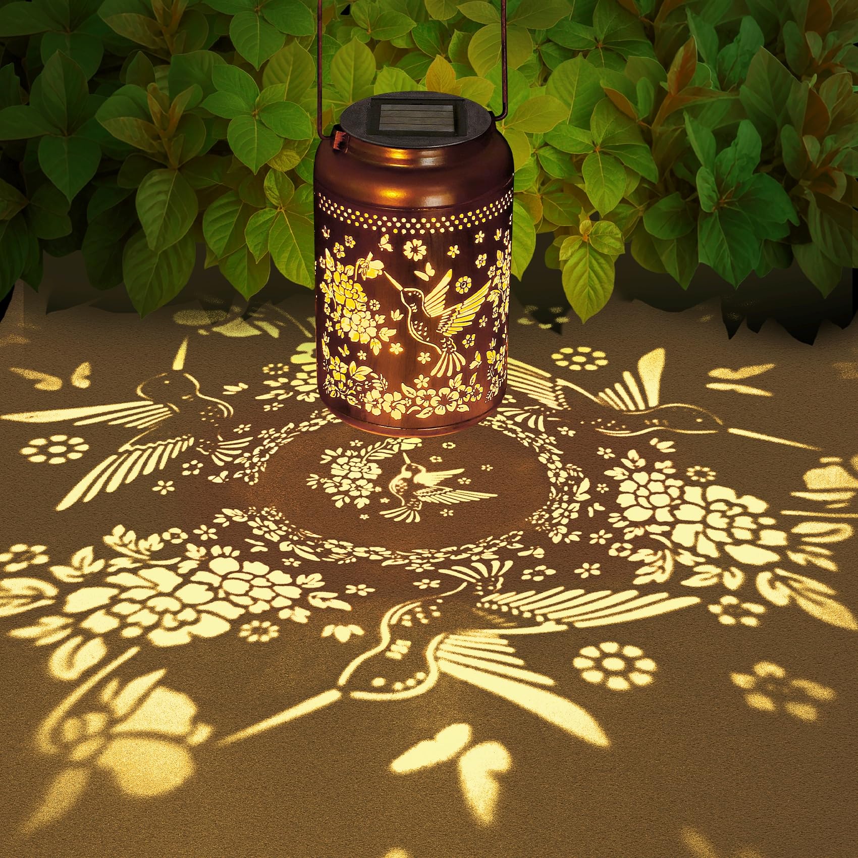 Christmas Gifts For Women  2 Pack Hummingbird Solar Lanterns Outdoor Waterproof Solar Lanterns Decorative Hummingbird Gifts  Hanging Lantern Outdoor For Patio Porch Garden Decor