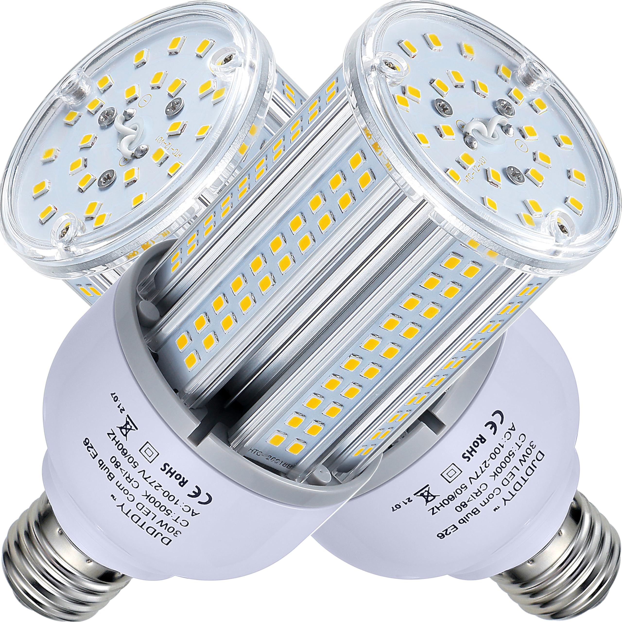 Djdtdty Amazon High Brightness 35W Led Corn Light Bulb, E26 Base Led Corn Lamp, 5000 Lumen 5000K Daylight 100V~277V Corn Cob Lig