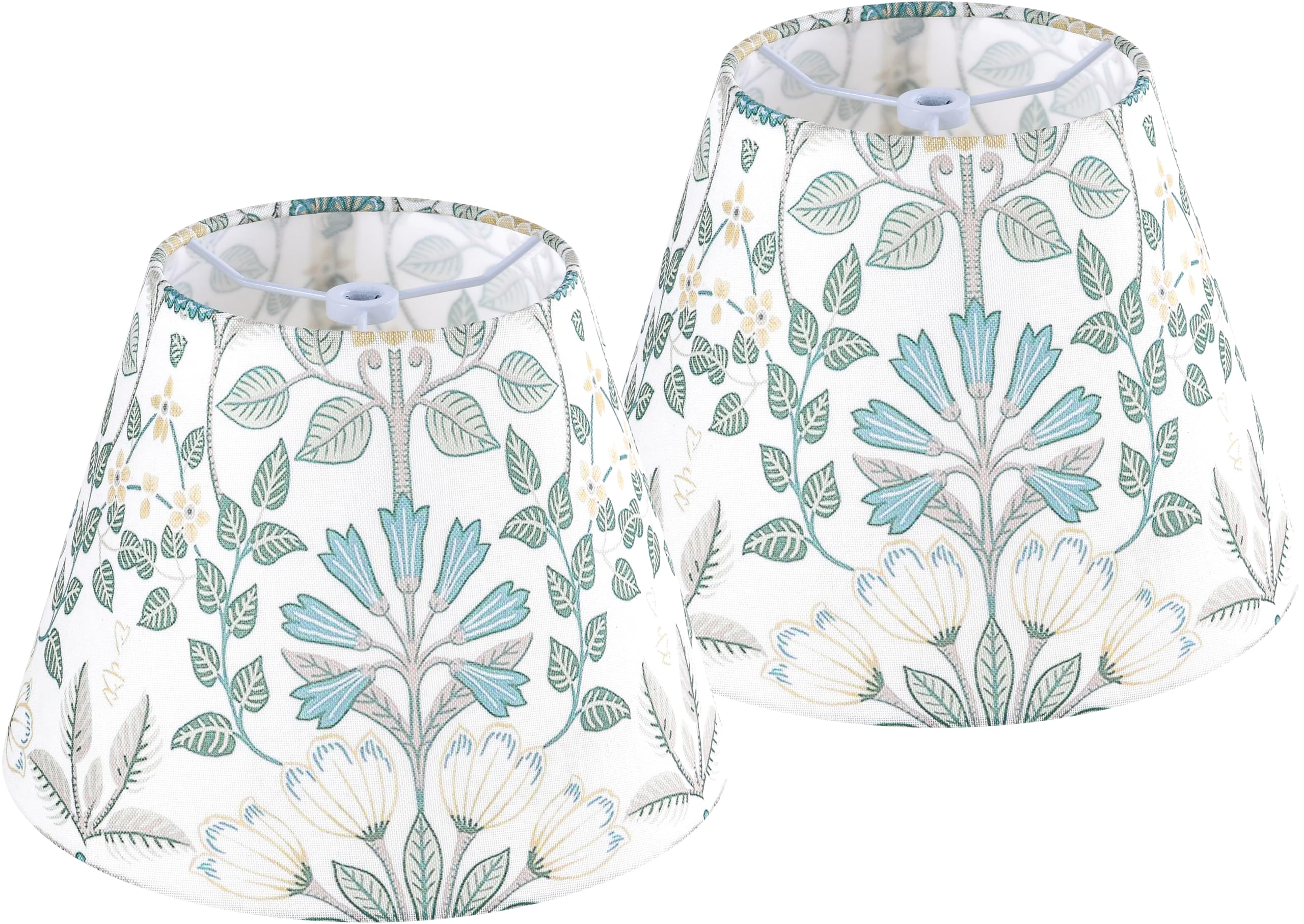 5''? 9'' ? 6.4'' Spider Printed Floral Lampshades Set Of 2 Small Bell,Art Deco Lamp Shades For Table Lamps & Wall Lamps, Modern