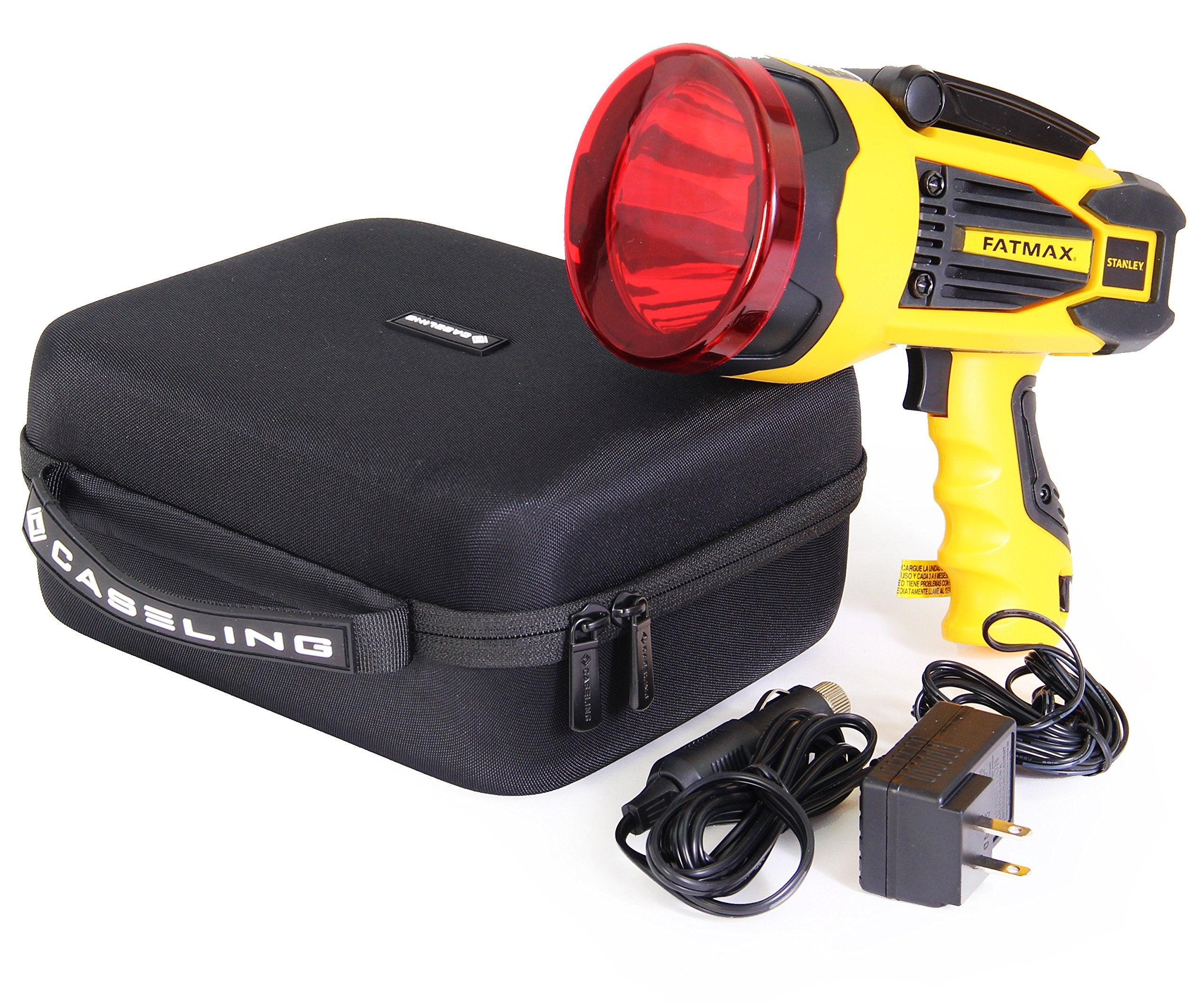 caseling Hard Case for Stanley SL10LEDS LED Spotlight, Black, Durable Ethylene Vinyl Acetate (EVA) Material