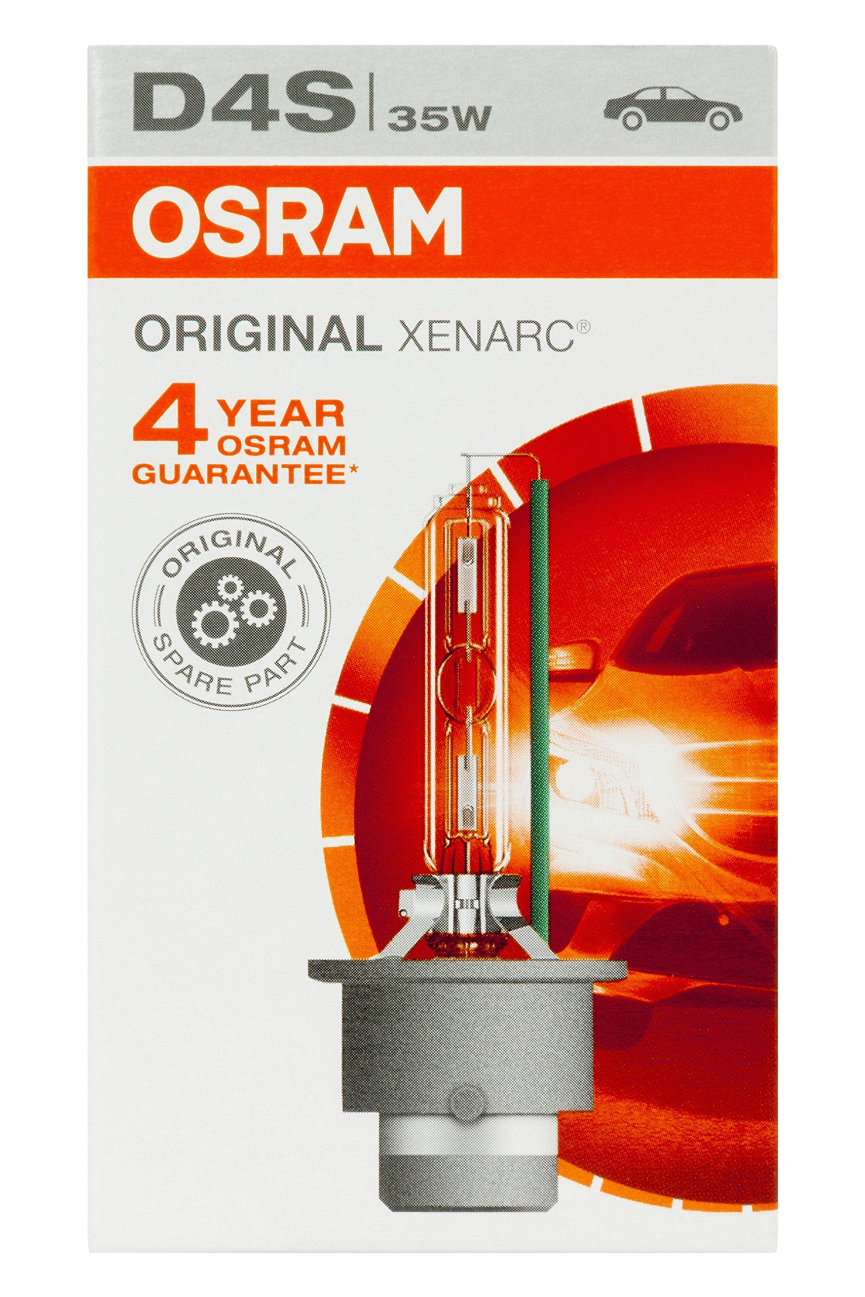 OSRAM D4S HID Xenon Headlight Bulb, Bläulich-Weiß, Model ZOXD4S, 66440, 1 Piece