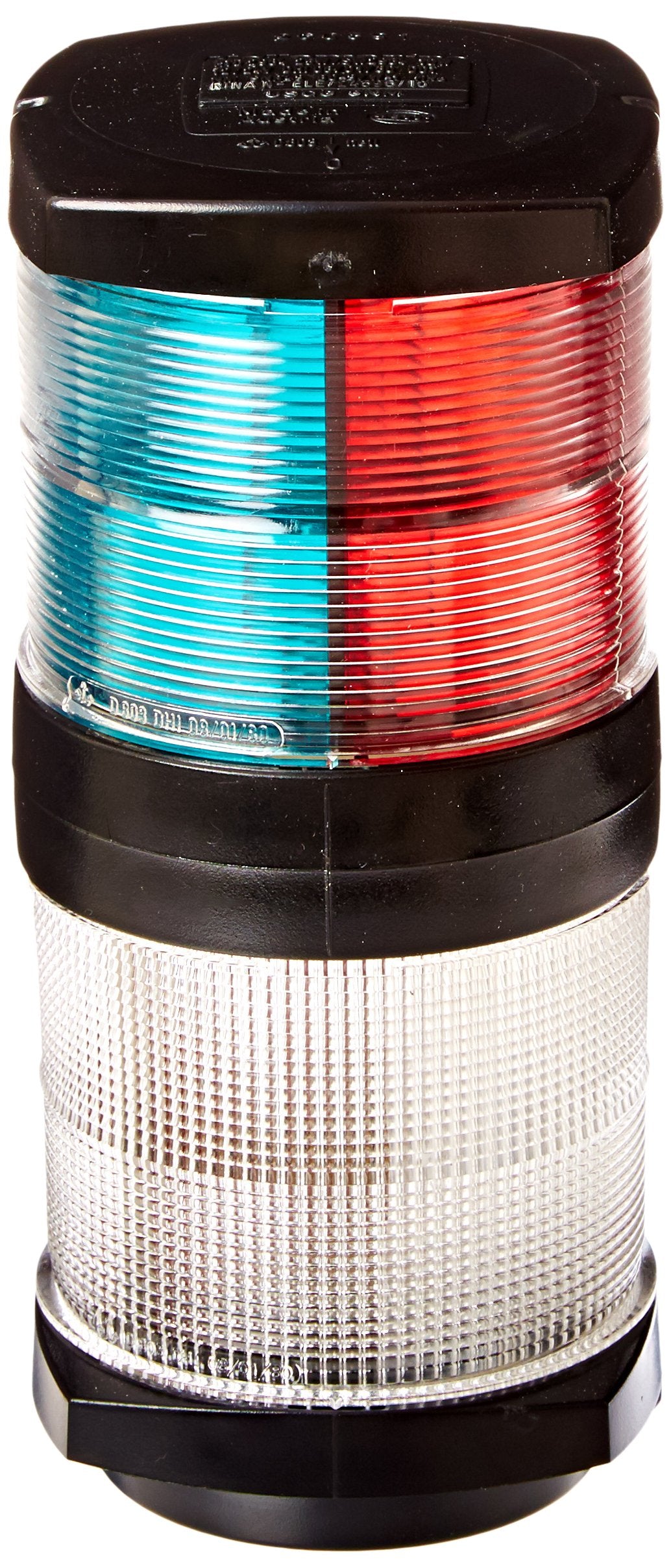 Hella 002984601 '2984 Series' 12V Dc 2 Nm Tri-Color Light With White All-Round Anchor Light And Black Housing