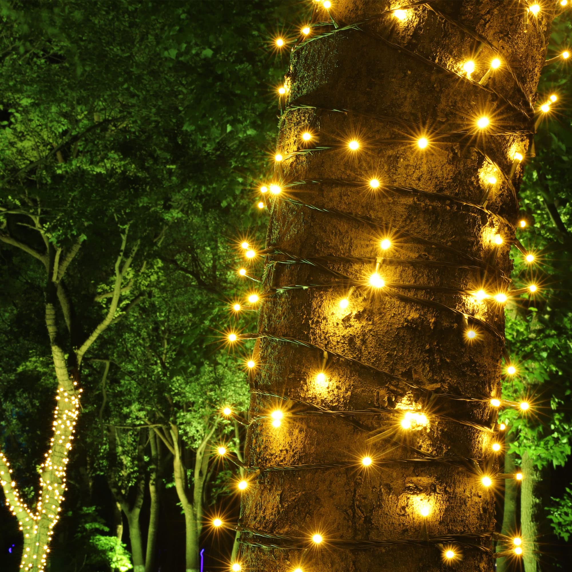 100-1000 Led Christmas Lights, Low Voltage Fairy String Lights With 8 Modes, Ideal For Xmax Tree, Garden, Home, Party, Halloween Festival Deco (Warm White, 200 Leds)