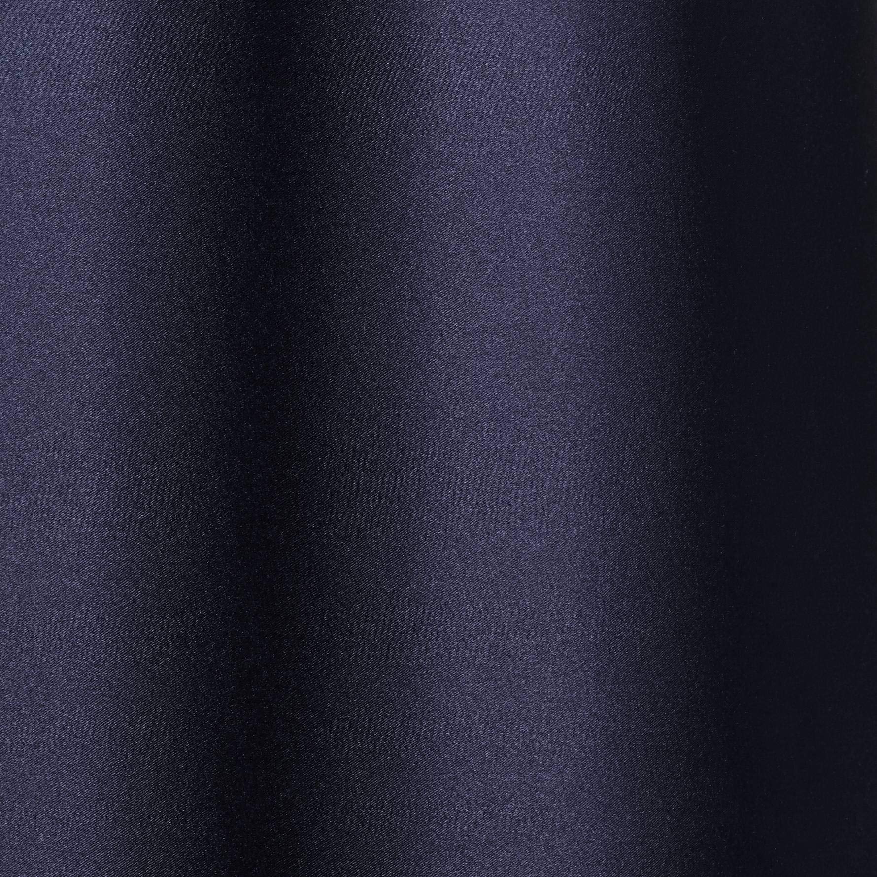 Sydnee Navy with Silver Trim Medium Drum Lamp Shade 14'' Top x 16'' Bottom x 11'' Slant (Spider) Replacement with Harp and Finia