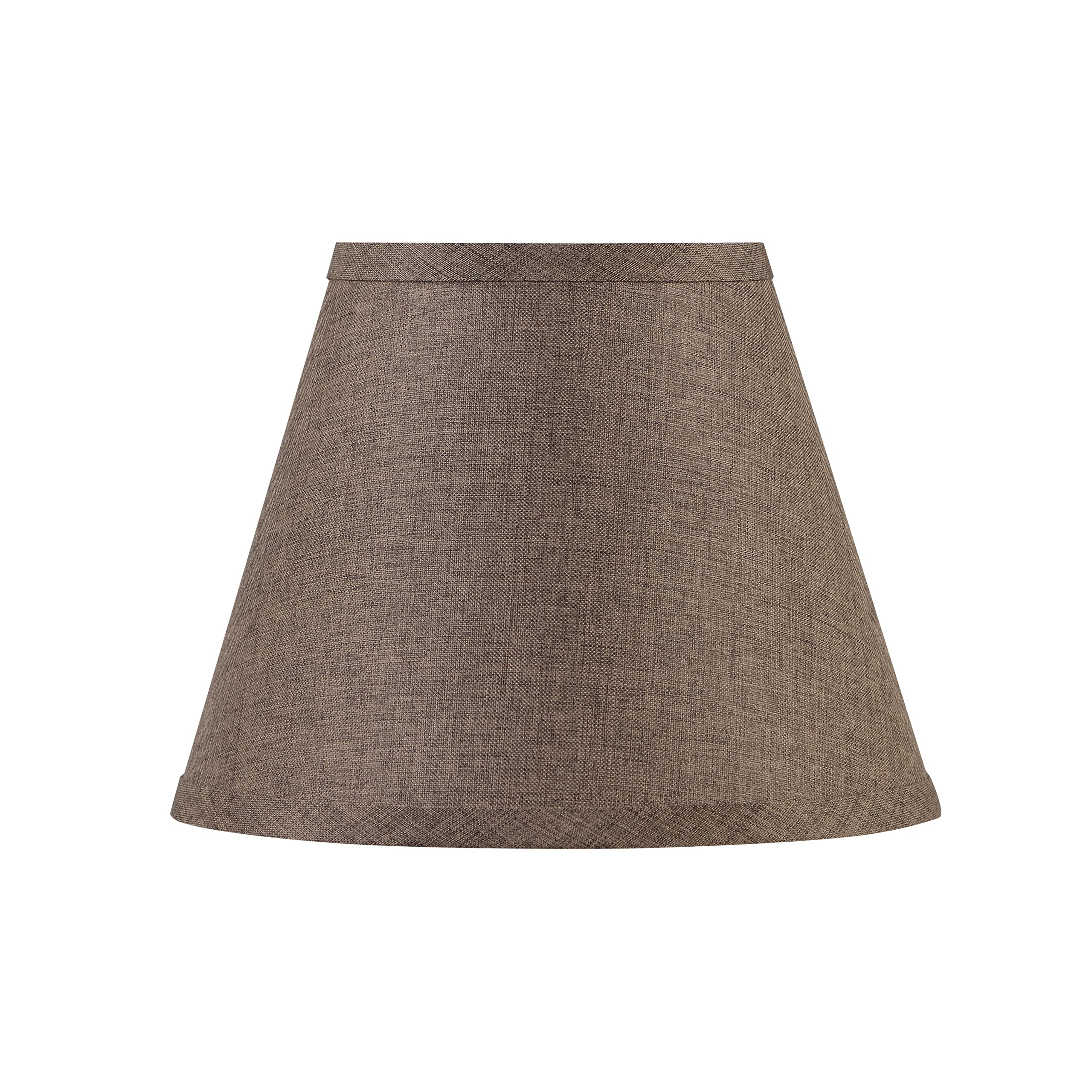 Aspen Creative 56029A, Empire Uno Lamp Shade, Iron Burlap Textured Fabric, 5" Top X 9" Bottom X 7" Slant Height, Slip Uno 33Mm