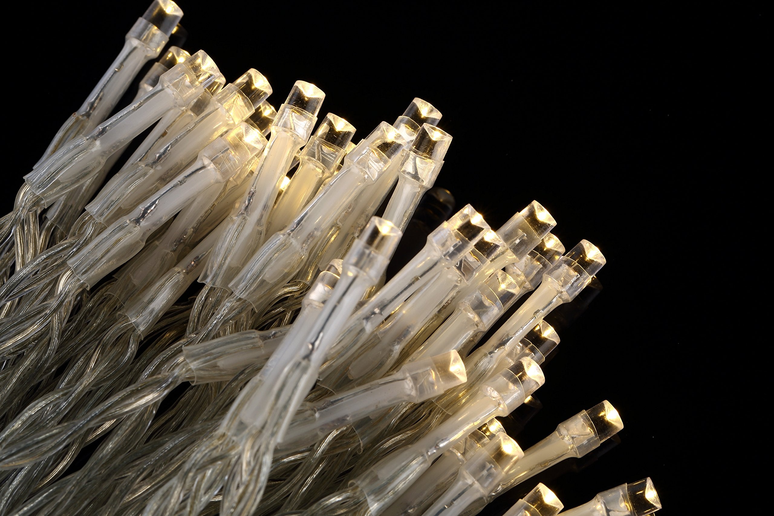 NOVOLINK 100-Light Warm White LED String Lights, Model SL-WW100, Indoor/Outdoor Decorative Lighting