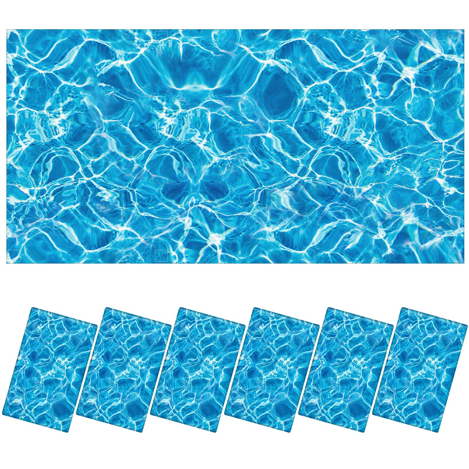 Kittmip Fluorescent Light Covers, 6 Pcs Magnetic Filters, Ripple Color, Model MOO-Kittmip-479, Polyester Material