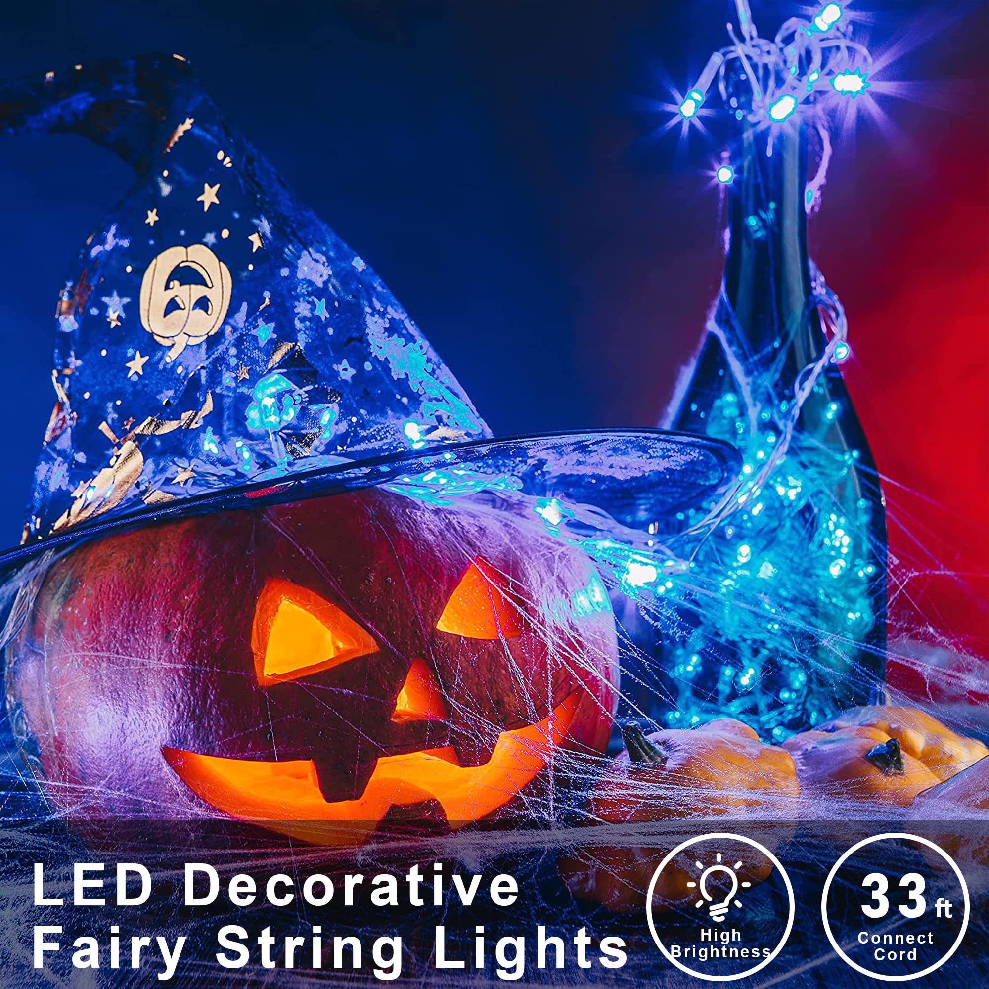 Oopswow Led String Lights, 30V Plug In Fairy String Lights With 8 Modes For Indoor And Outdoor Party Wedding Home Patio Lawn Gar