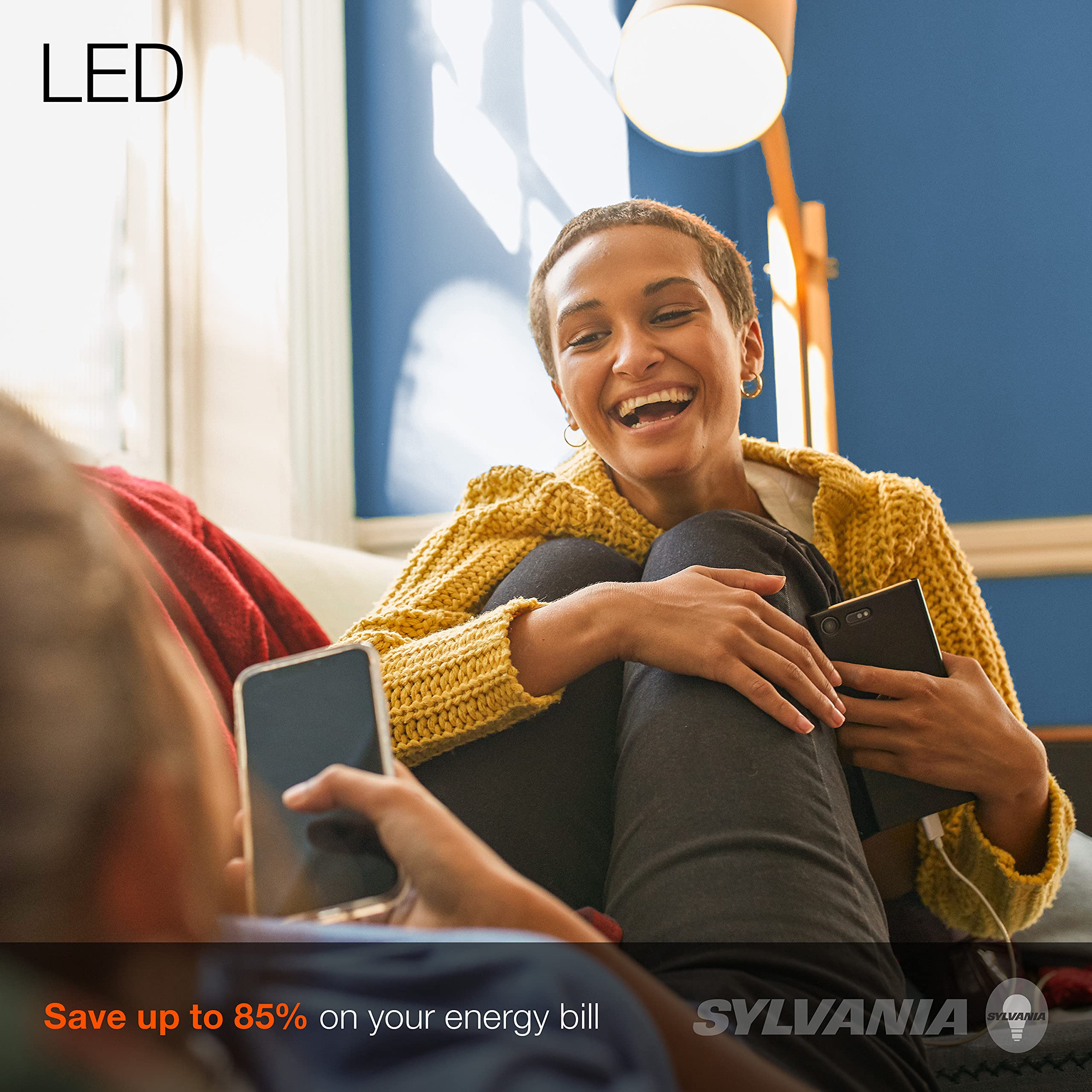 LEDVANCE ECO LED Light Bulb A19, 9W, 750 Lumens, Soft White, 8 Count, Non-Dimmable, Model 40821