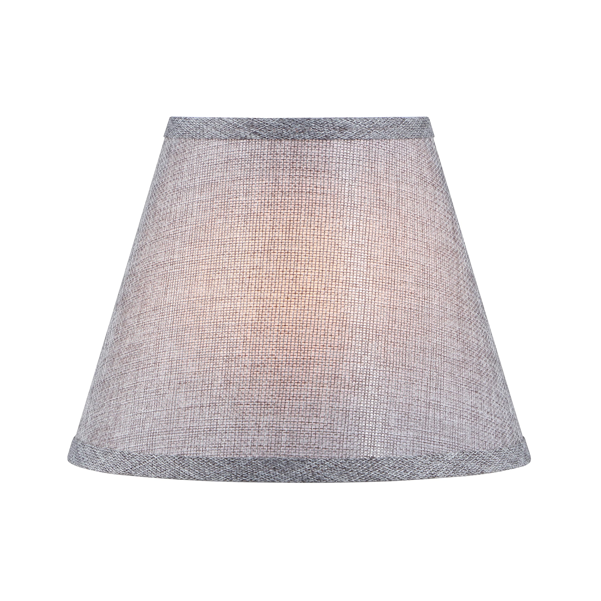 Aspen Creative Hardback Empire Uno Lamp Shade, Charcoal Grey, 5 Top X 9 Bottom X 7 Slant, Model 56034, Linen Material