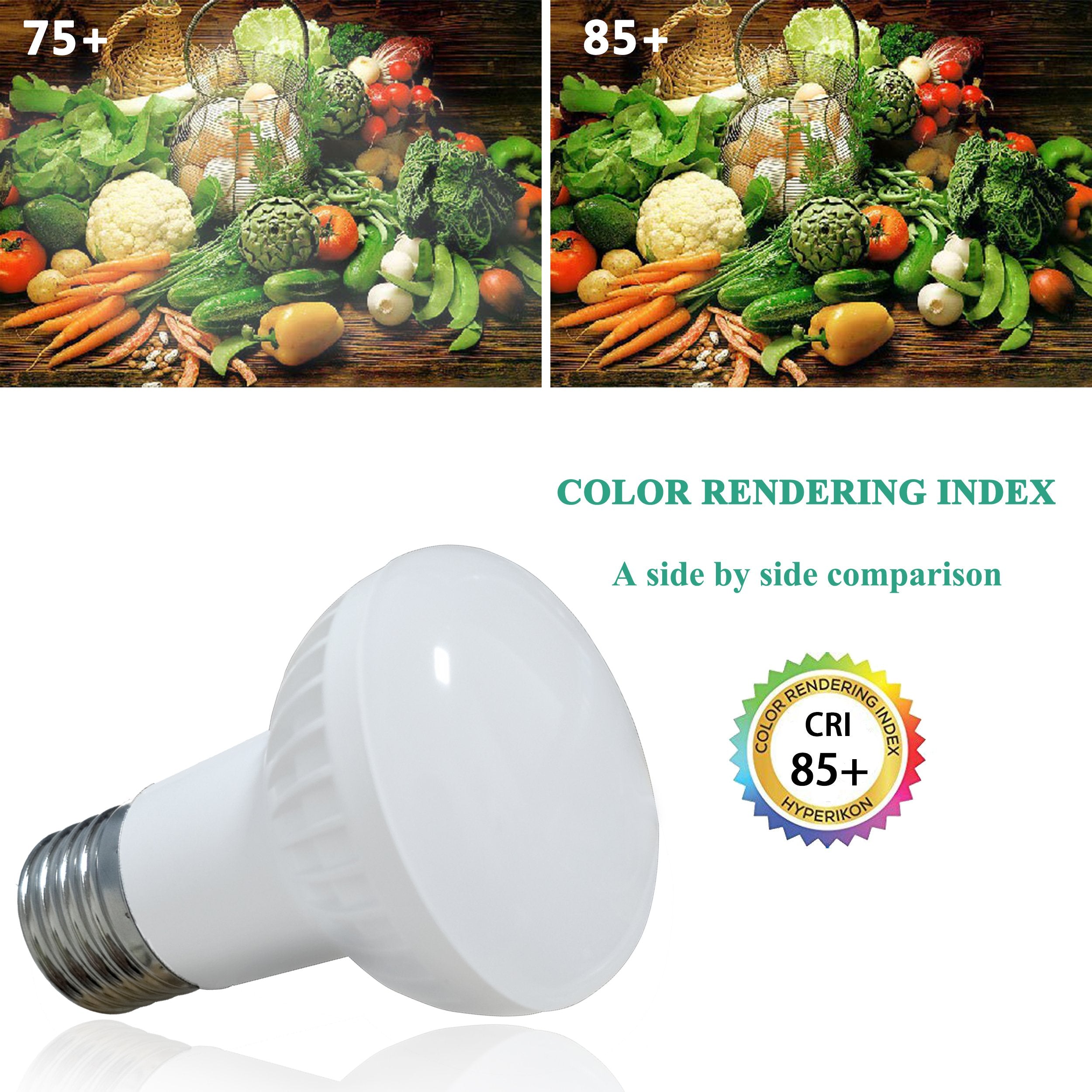 Ymzm R16 Led Flood Light Bulb,40W Equivalent Incandescent Lighting,5W E26 Base Indoor Lighting,(5000K Daylight White),120Beam An