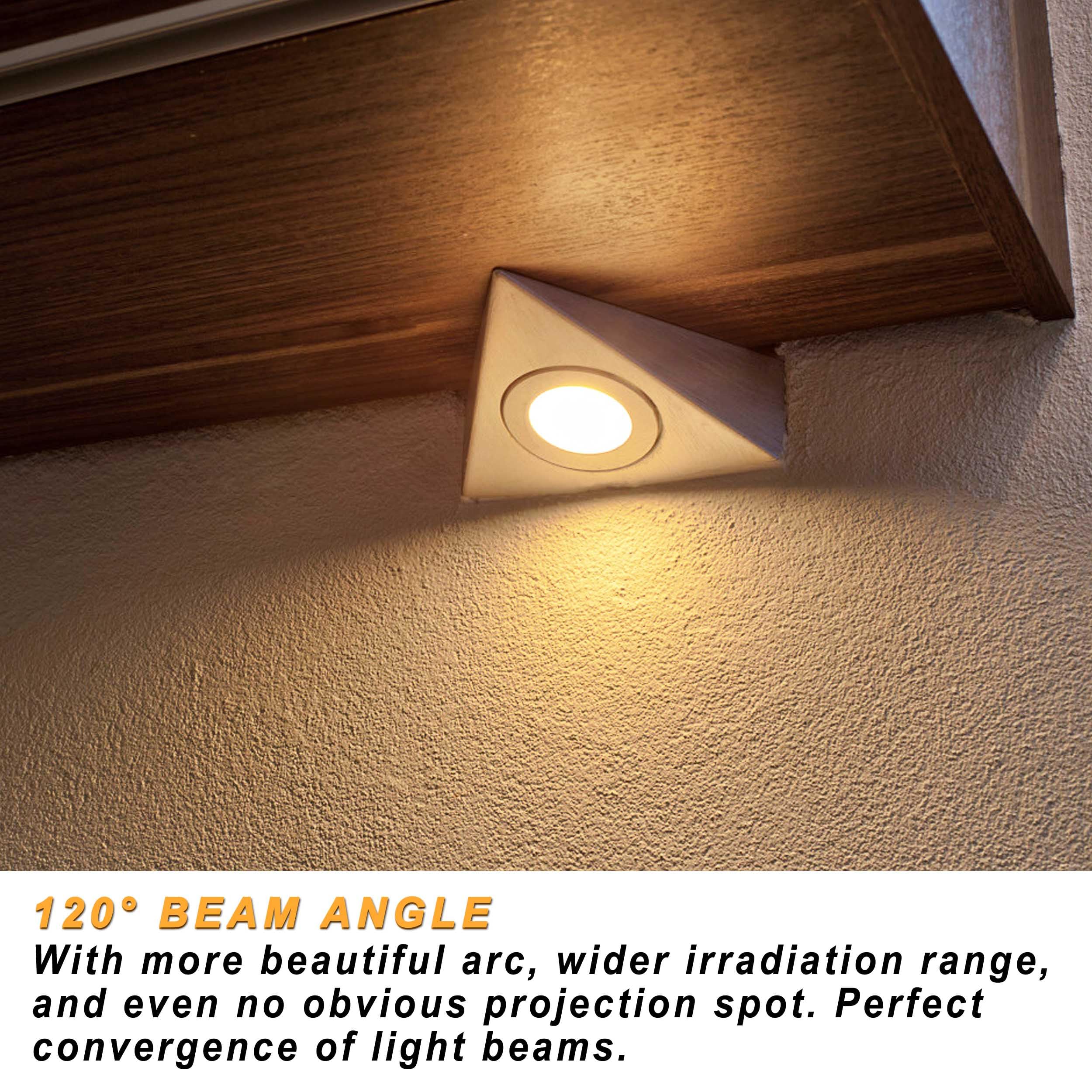 Alide 10 Pack Mr16 Landscape Led Bulbs 50W Halogen Equivalent,2700K Warm White,5W Gu5.3 Mr16 Flood 12V Spotlight Bulb,Non-Dimmab