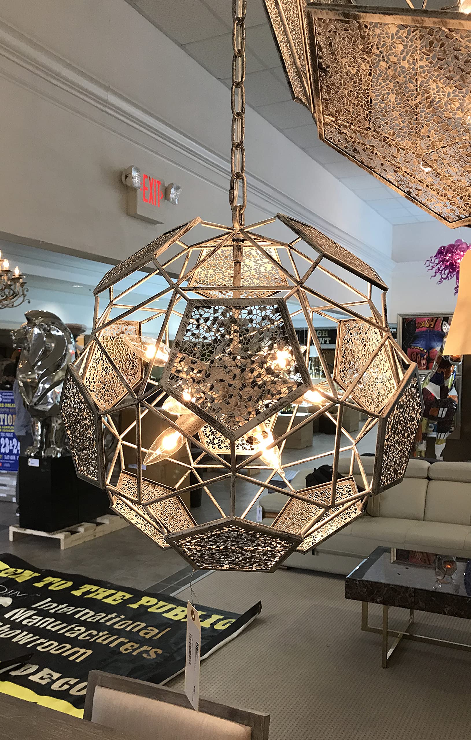 AFD Home Silver Hemisphere 9 Light