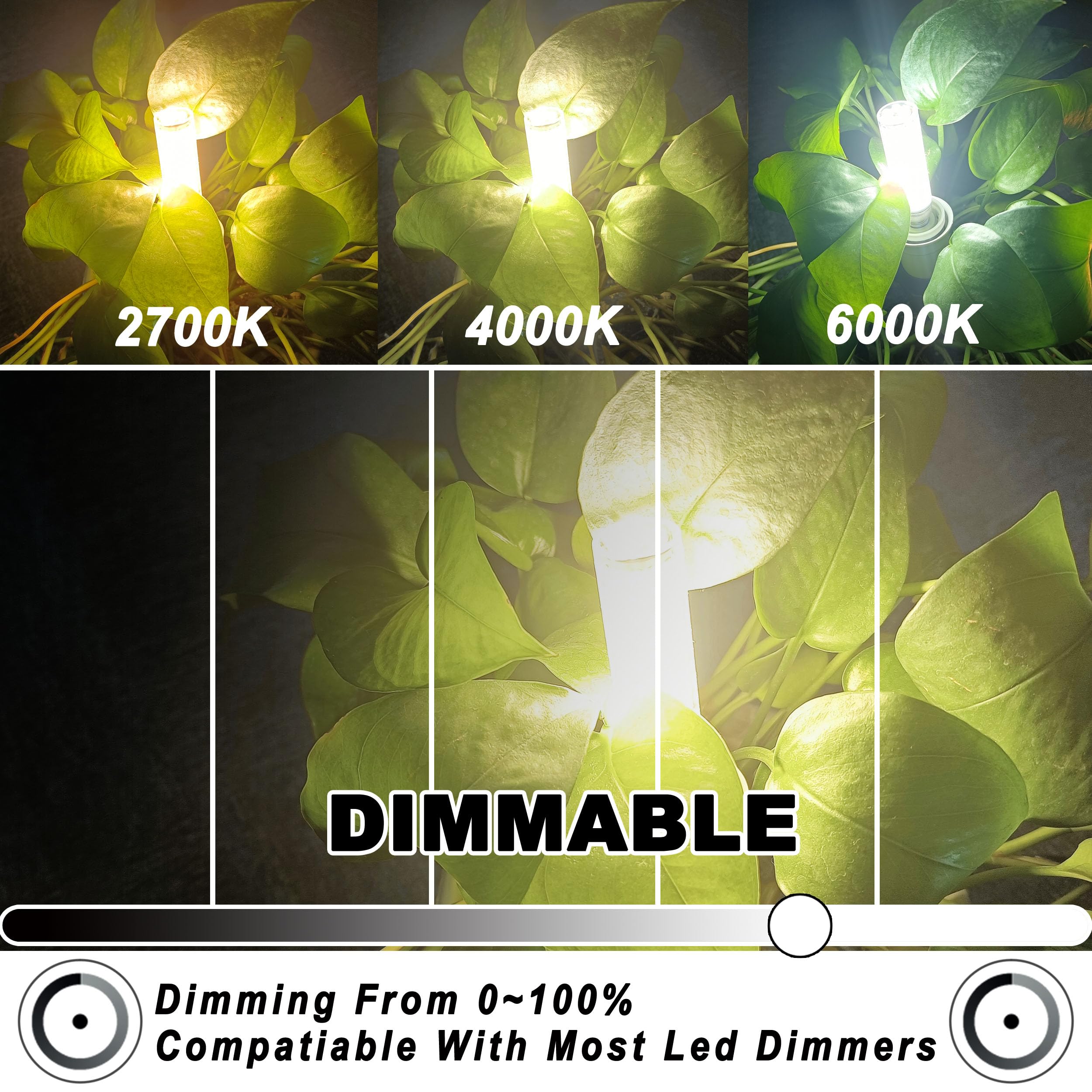 ALIDE E11 LED Bulbs 10W 1000LM Dimmable 4000K Natural White Halogen Candelabra Bulbs 5-Pack, Model AGU10435