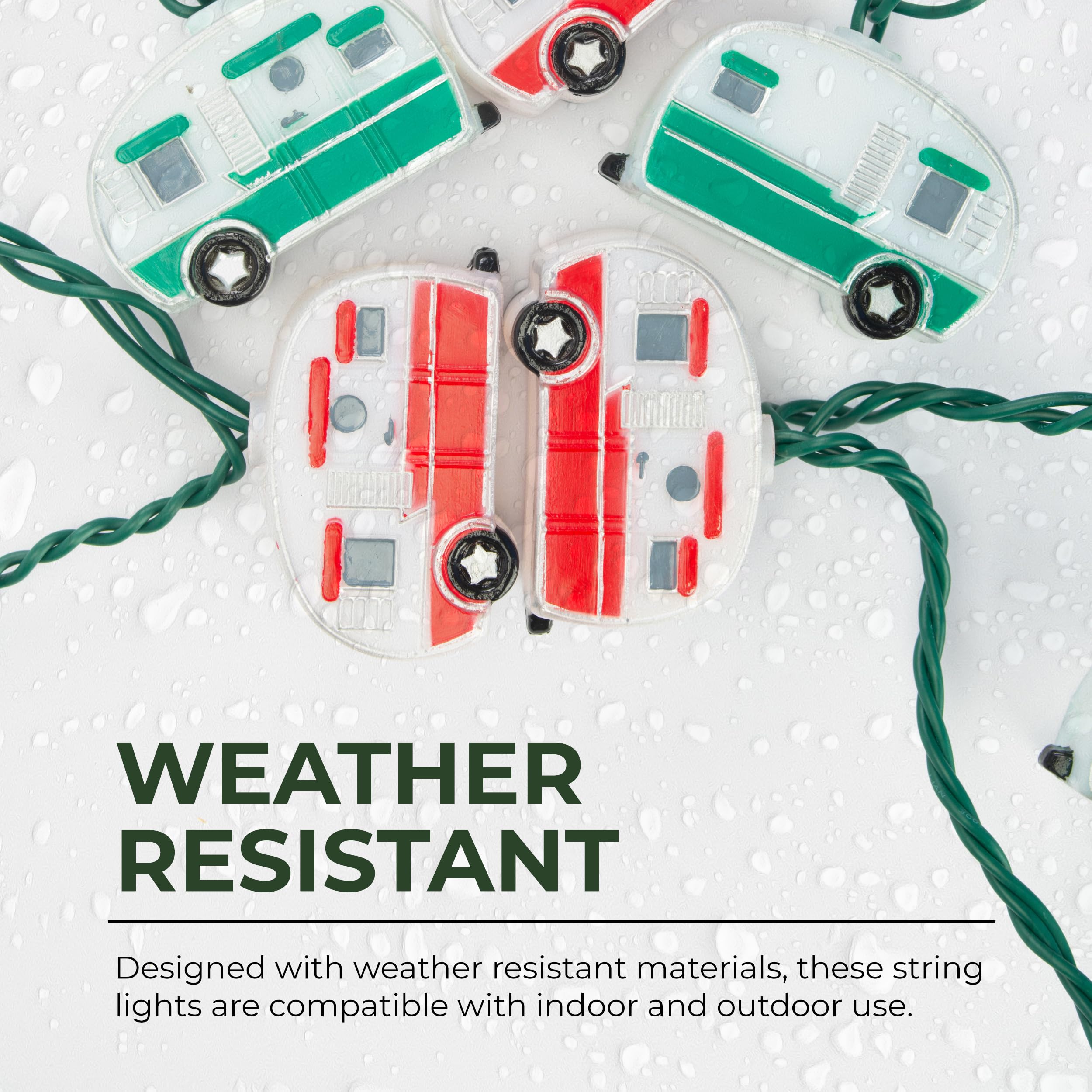 Rivers Edge Products LED String Lights, 10-Bulb Fairy Lights, 10FT for Indoor/Outdoor Decor, RV Camper, Model 2835