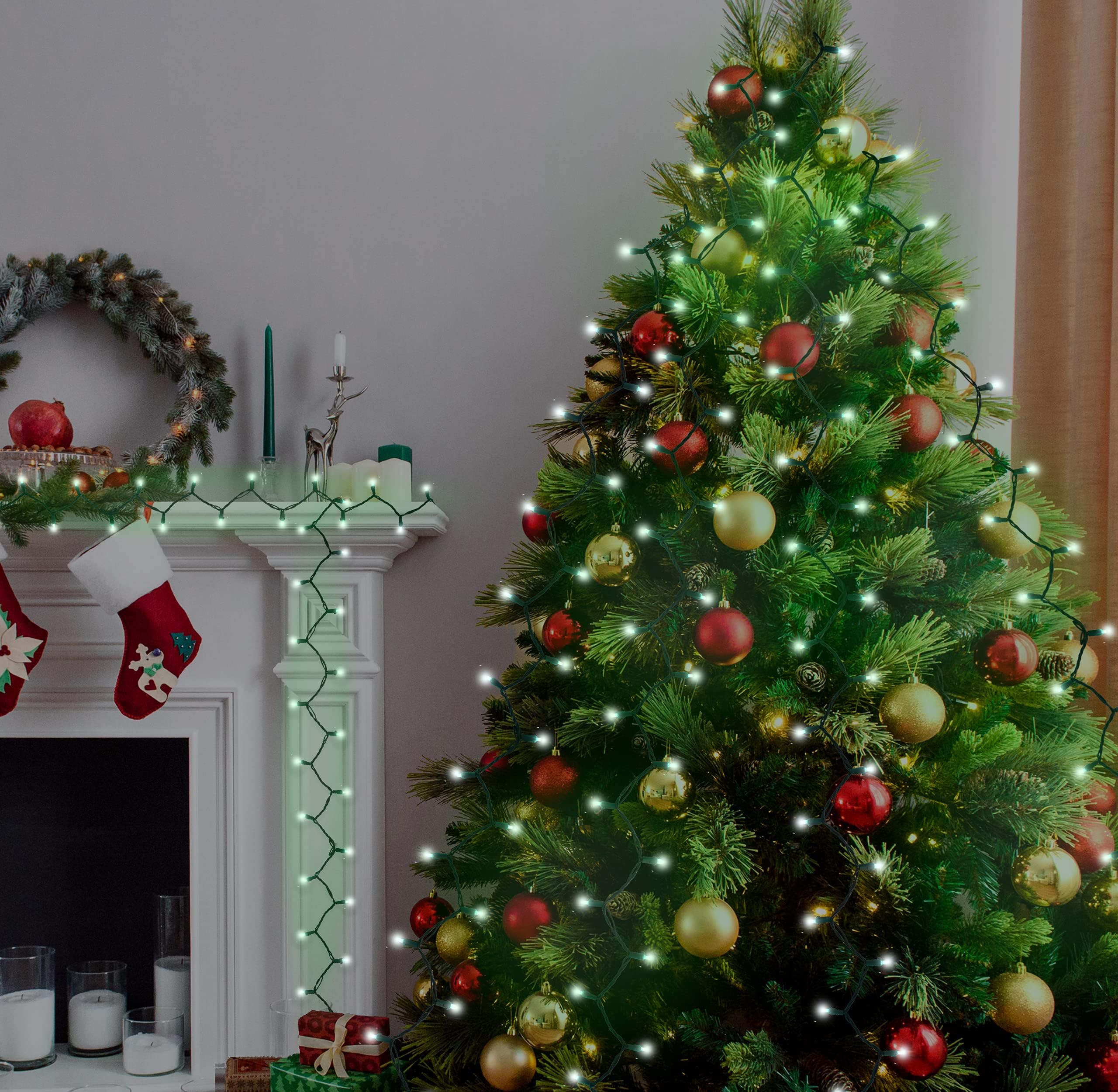 Holiday Essence Mini Led Green St. Patrick? Lights Set, 60 5Mm Wide Angle Christmas String Lights Green Wire, Indoor Outdoor D?O