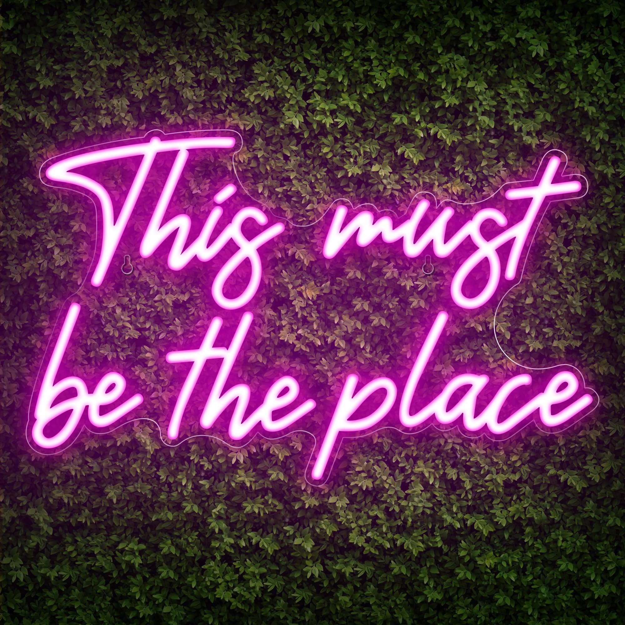 Kavaas Neon Wall Sign, Pink LED Light, 16.5in x 10.3in, Acrylic for Bedroom, Bar, Cafe, Office, Man Cave Decor