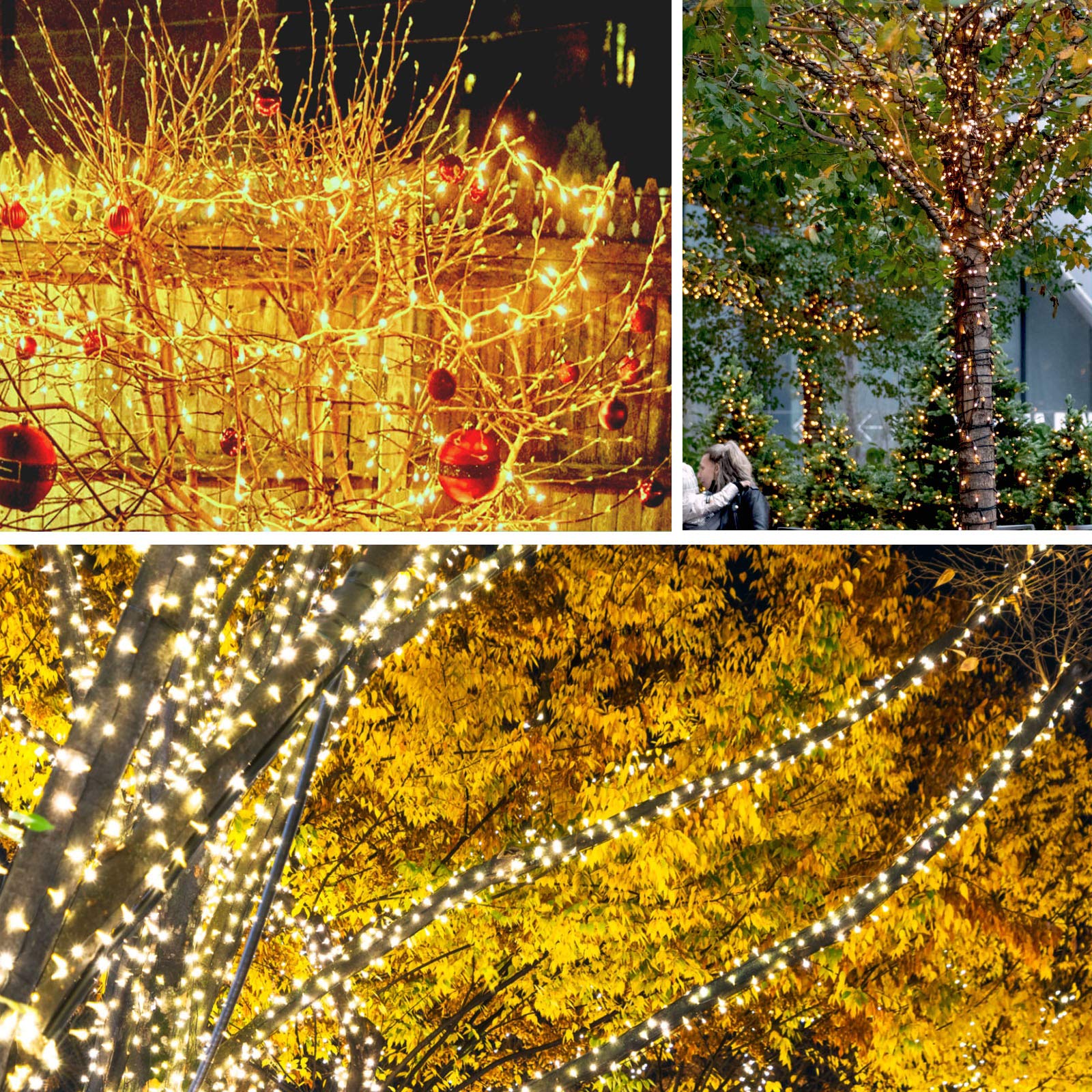 2-Pack 33Ft 100 Led String Lights Indoor Outdoor Waterproof, Christmas Lights On Clear Wire, 8 Modes Twinkle Fairy String Lights