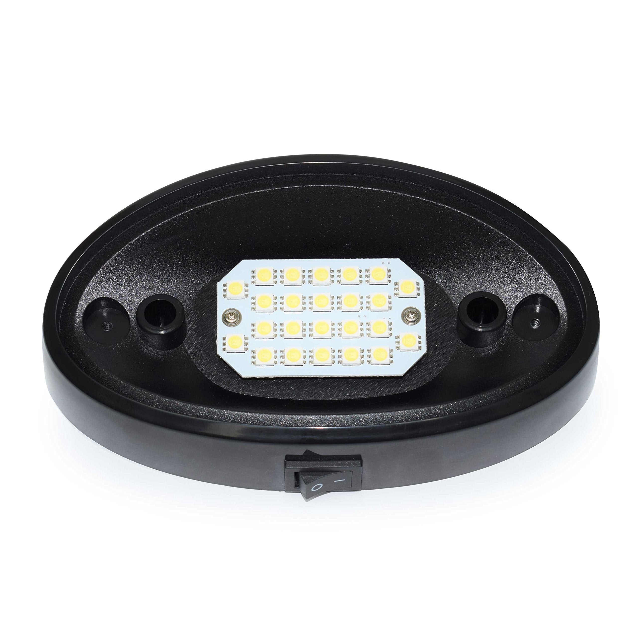 2 LED RV Exterior Porch Utility Light Oval 12v 300 Lumen Lighting Fixture Replacement Lighting for RVs, Trailers, Campers, 5th W
