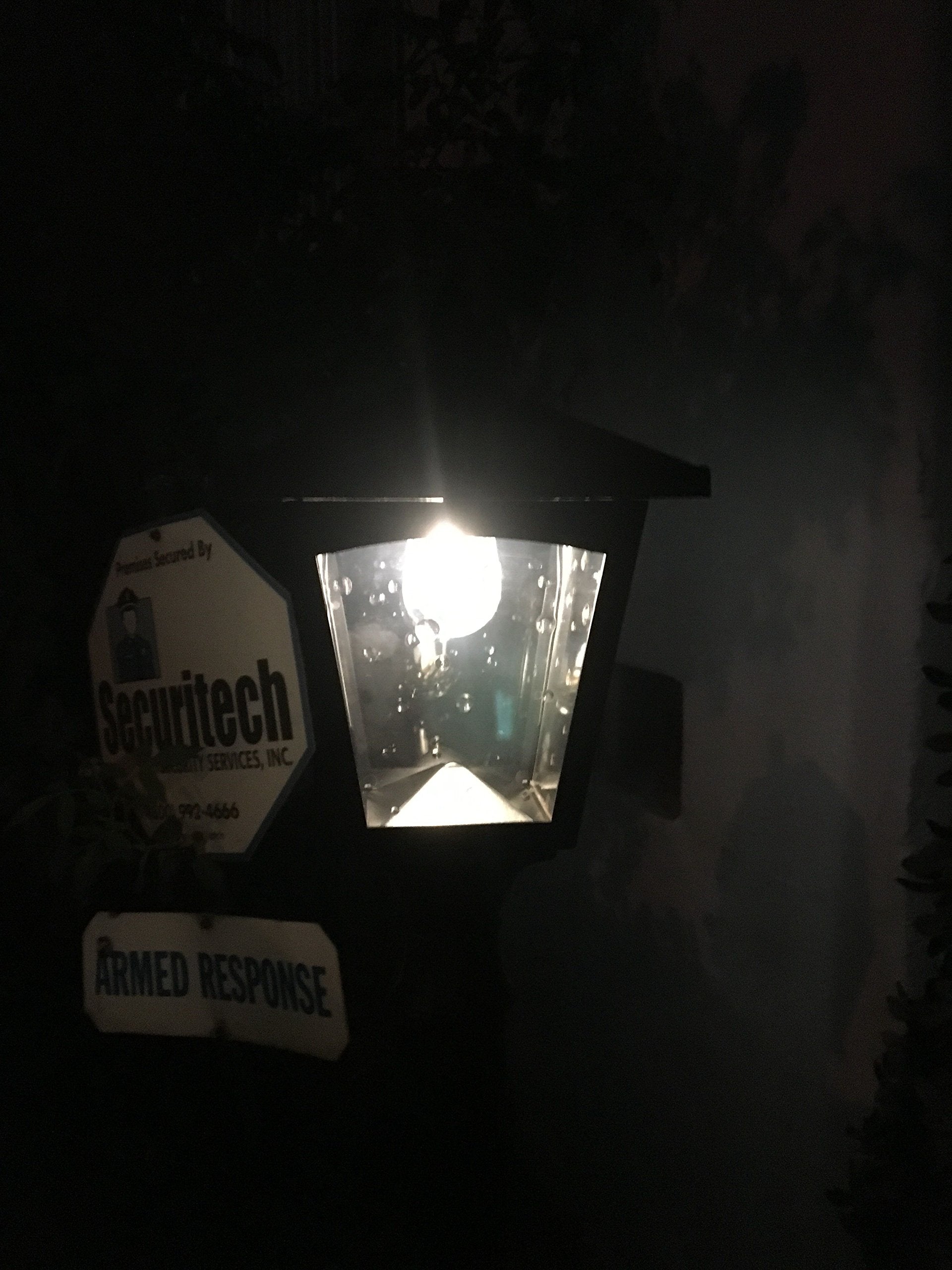 42 Inches Mini Street Post Outdoor Garden Solar Lamp Post Light Lawn - Adjustable (2 Pack)