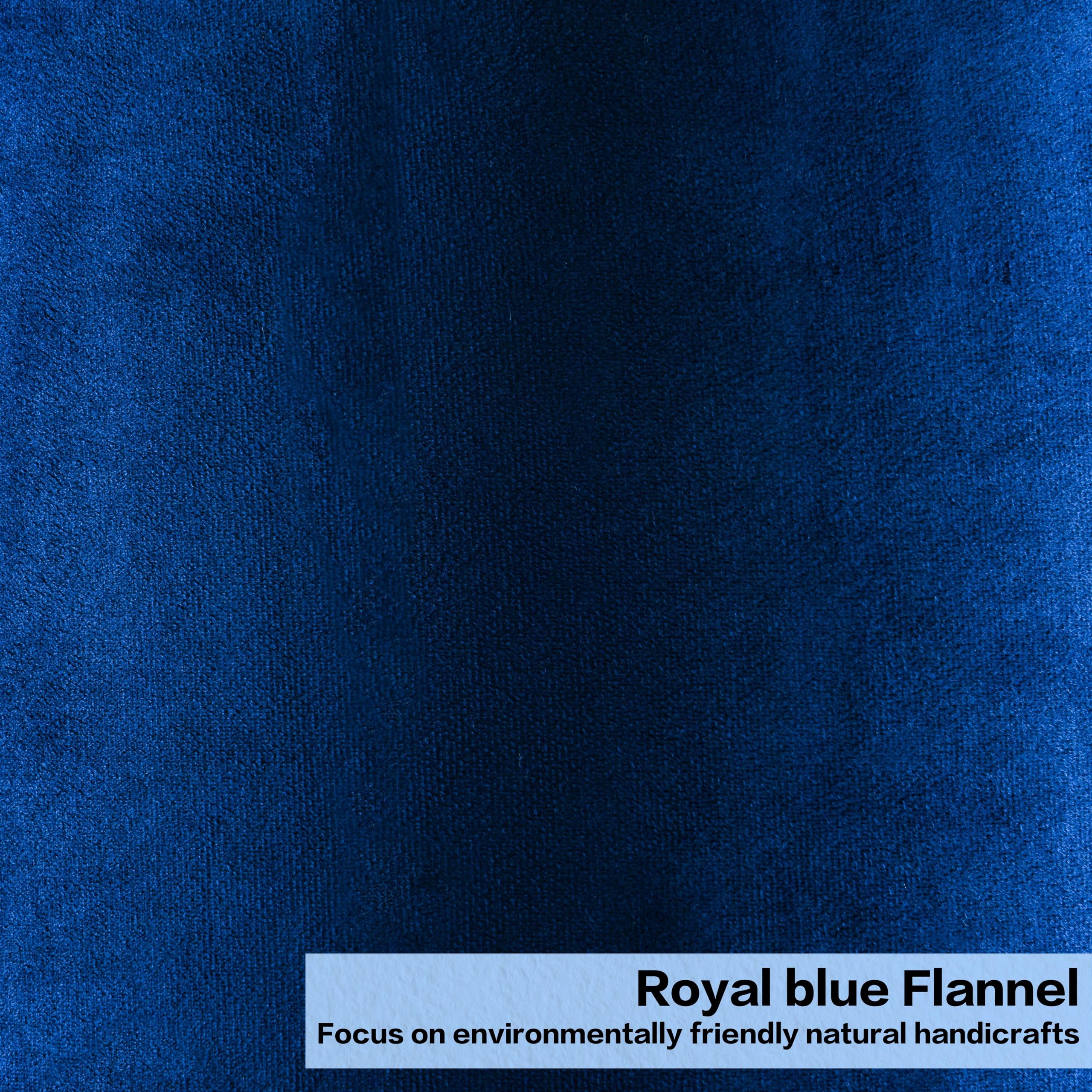 Go&So Large Drum Lamp Shades Set Of 2 Blue Velvet Lampshade 16''Top?16''Bottom?12''High(Spider) Modern Lamp Shades For Table Lam