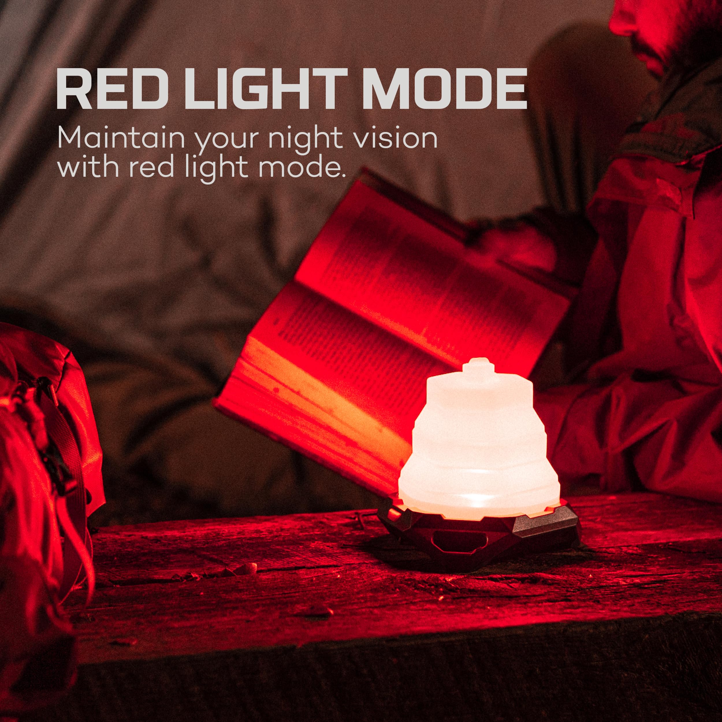 NEBO Galileo Air Collapsible Lantern, 6 Light Modes, Durable, Powerful Lantern with Hanging Hook for Camping and Outdoor Use, 50