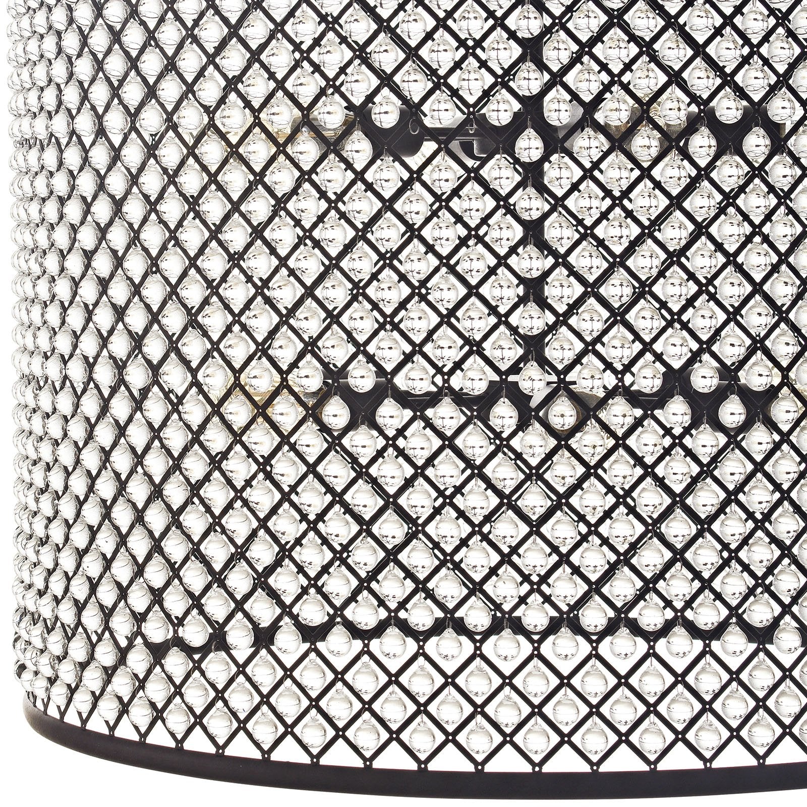 Modway Prosperity Modern Glass and Metal 34.5 Ceiling Light Pendant Chandelier in Brown
