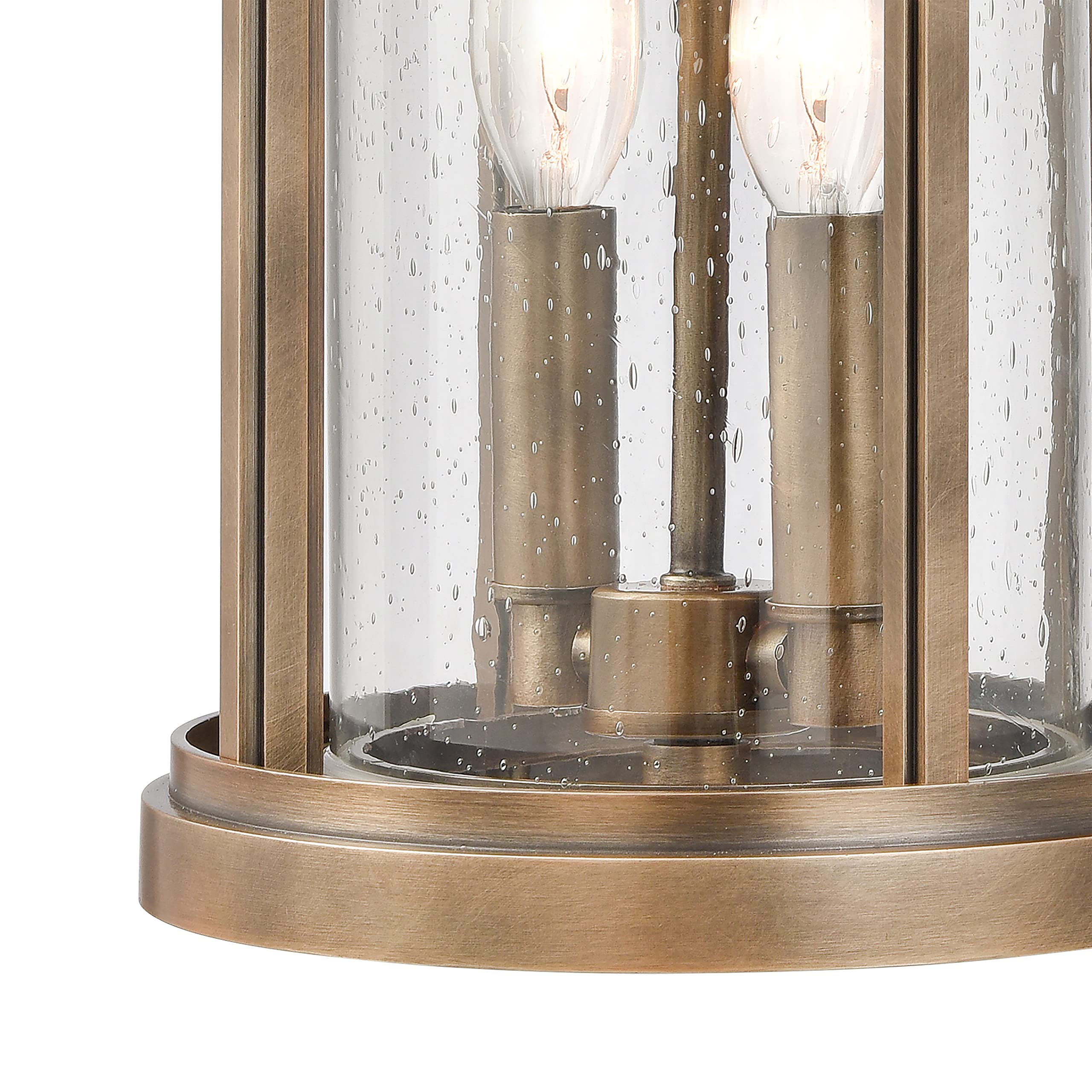 Elk Home 2-Light Outdoor Sconce, 16'' High, Vintage Brass Finish, Aluminum, Stylish Lighting