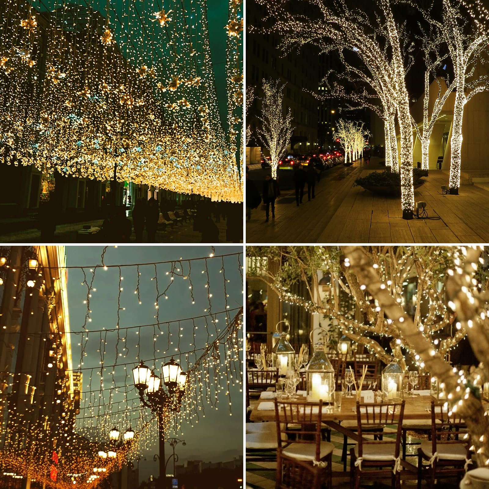 Solar String Lights Outdoor, 82Ft Warm White Solar String Lights 200 Led Solar Fairy Lights For Outside Waterproof 8 Lighting Mo
