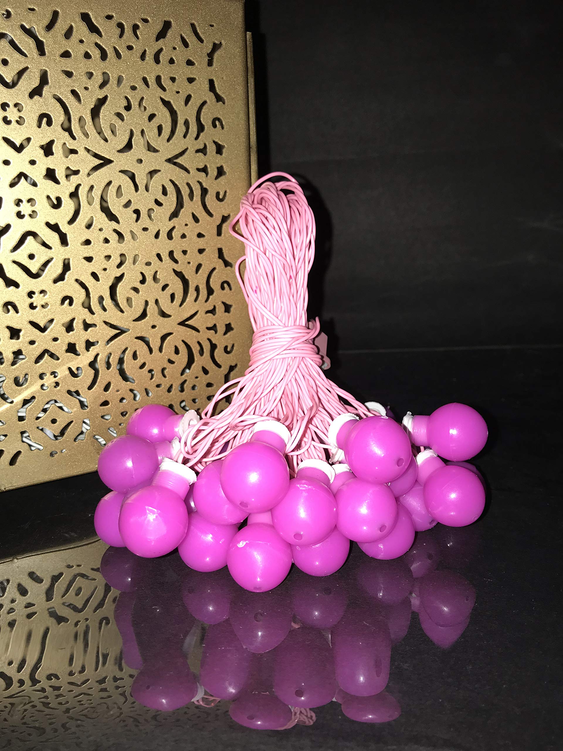 Glimmer Lightings Elegant Ball String Light for Home Decoration, Bed Room Decor, Birthday Party, Diwali, Christmas - Pink, 8 Met