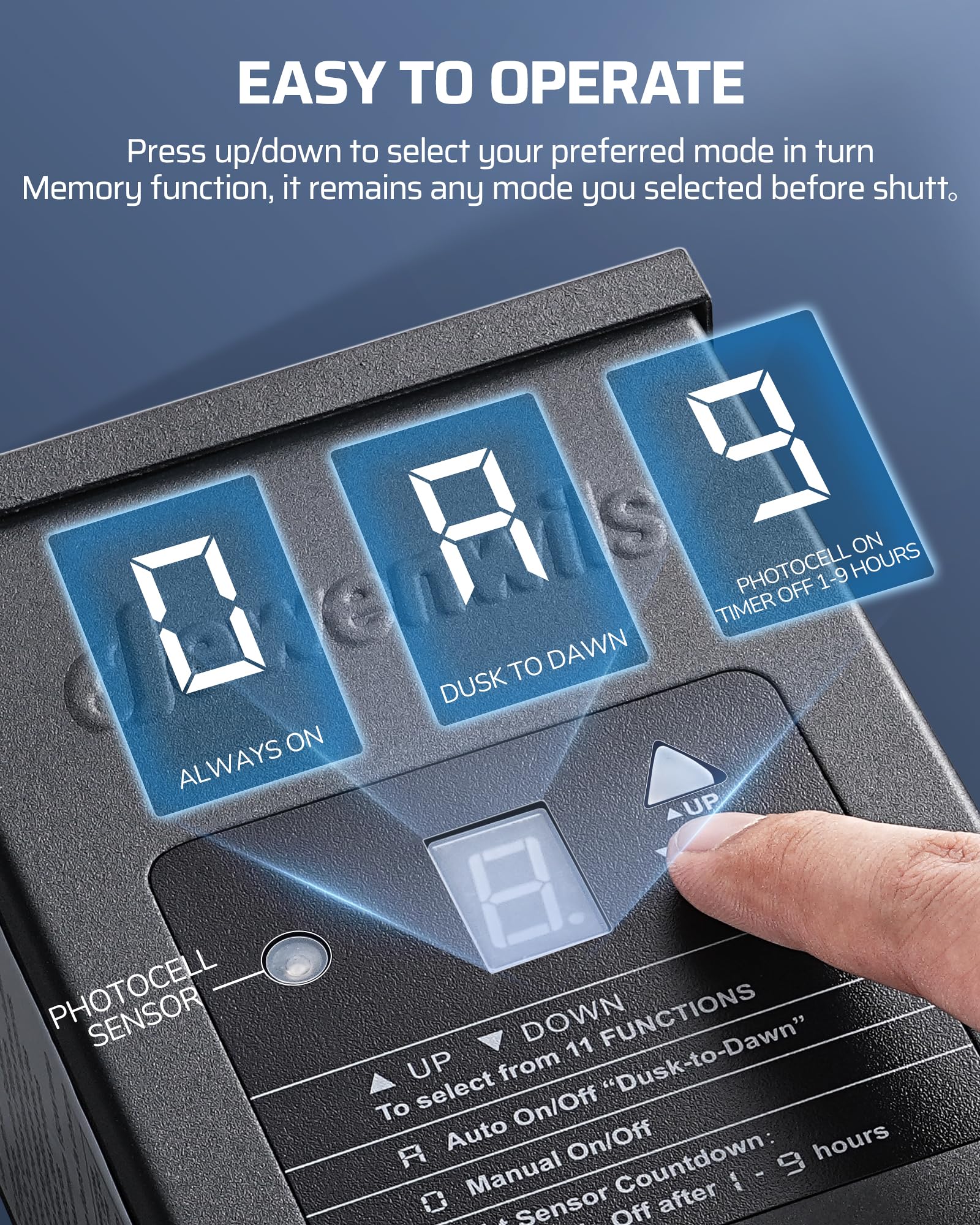 DEWENWILS 200W Weatherproof Low Voltage Landscape Lighting Transformer, 120V to 12/15V AC, Metal Low Voltage Landscape Transform