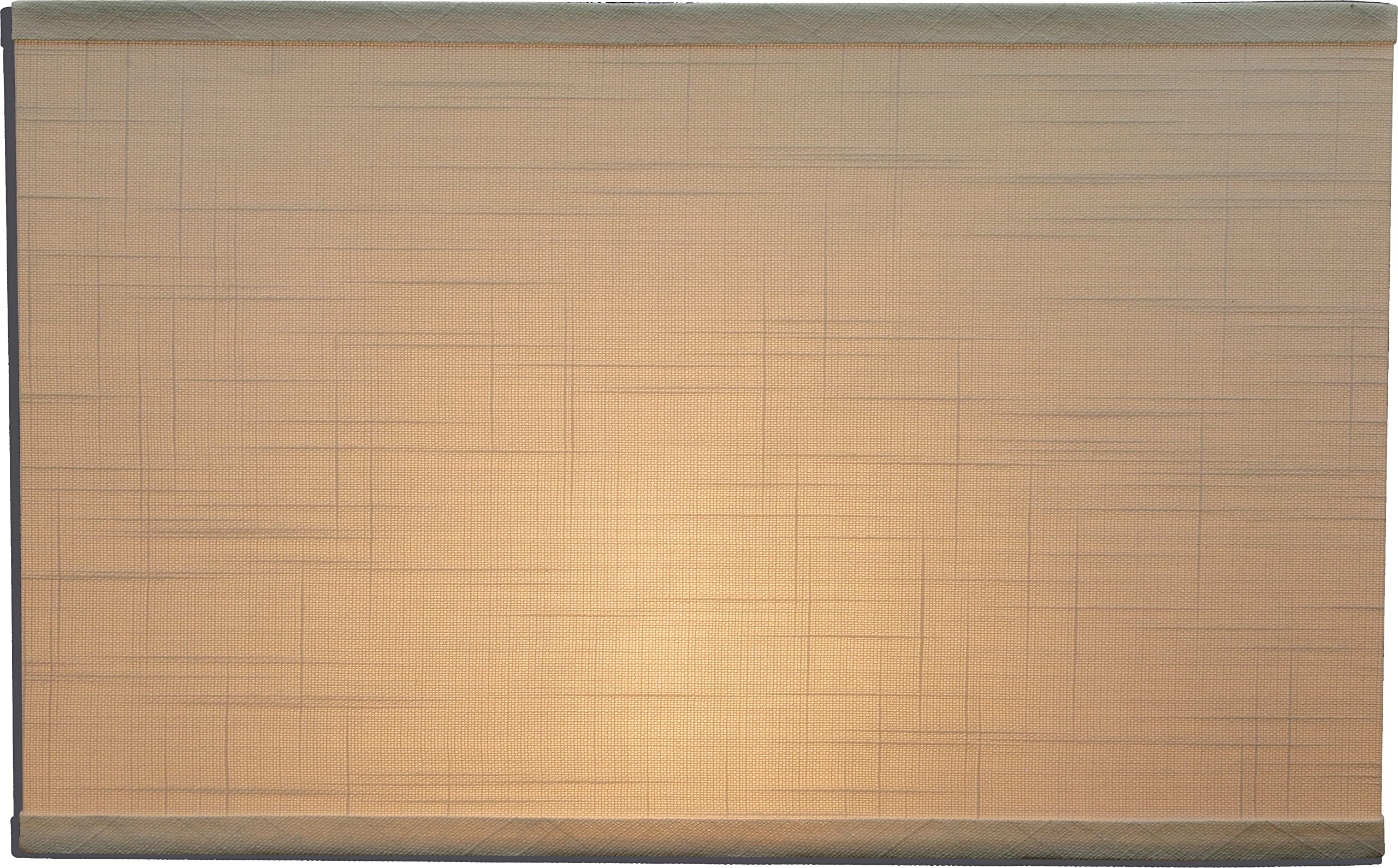 Aspen Creative 36009, Hardback Drum Rectangular Off-White Spider Shade, (8+16)&quot; Top X (8+16)&quot; Bottom X 10&quot; Height