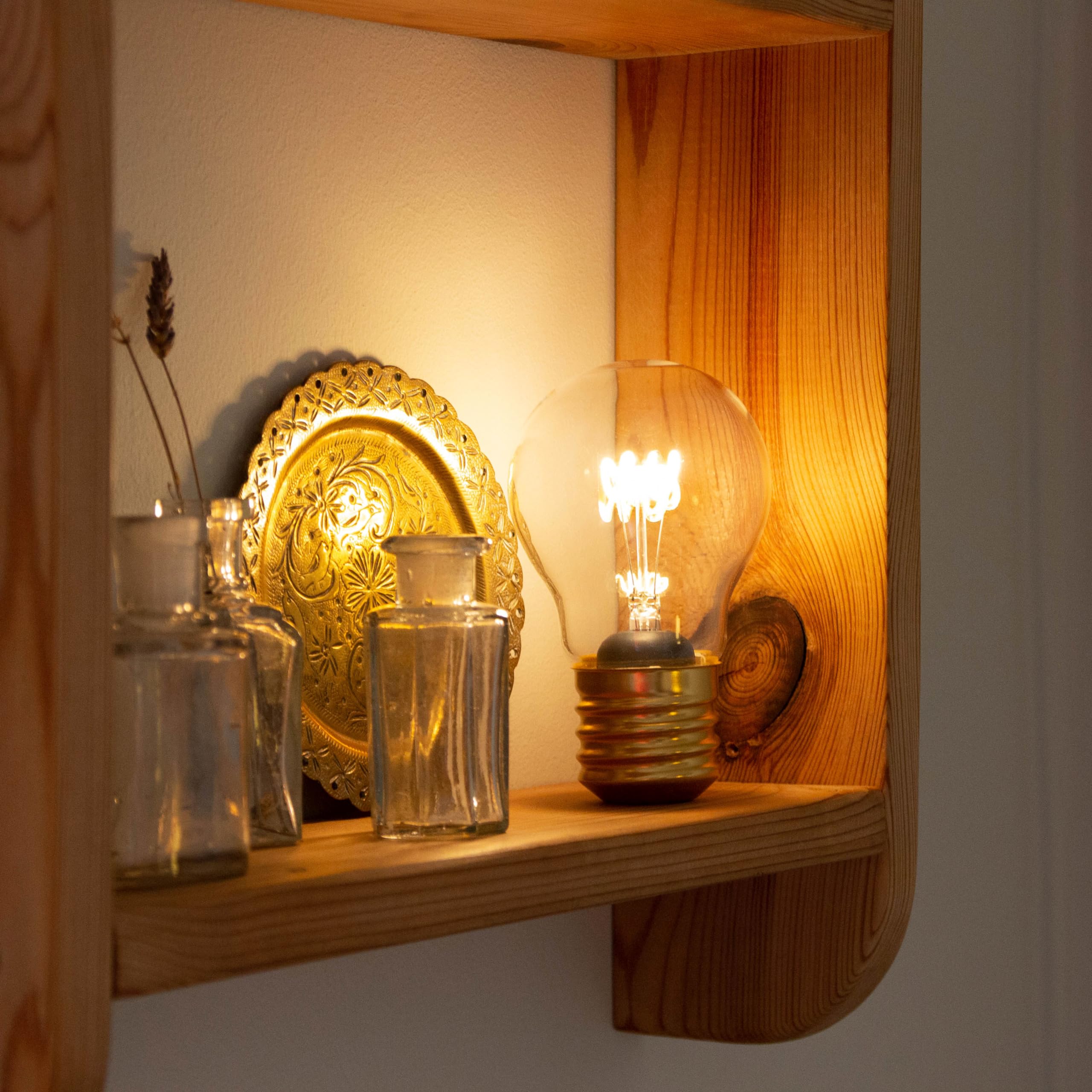 Suck UK Light Bulb Table Lamp | USB Rechargeable | Clear Glass | Model SK LIGHTBULB1 | Ambient Mood Lighting