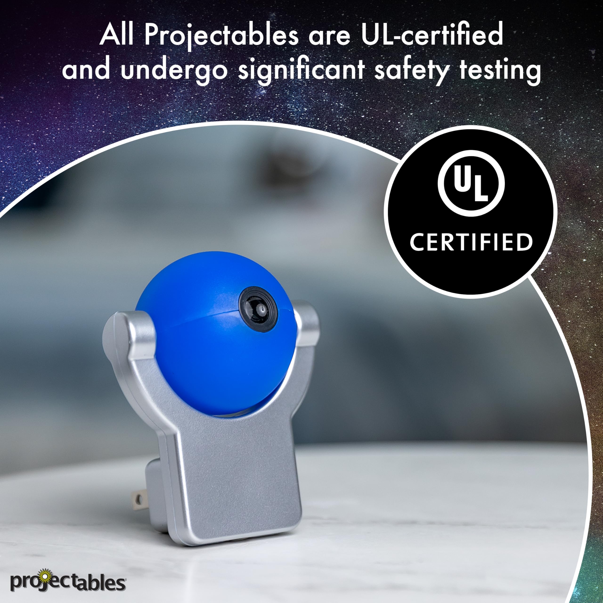 Projectables LED Solar System Night Light Projector, Dusk-To-Dawn Sensor, Auto On/Off, Galaxy Projector Planets Ideal for Childr