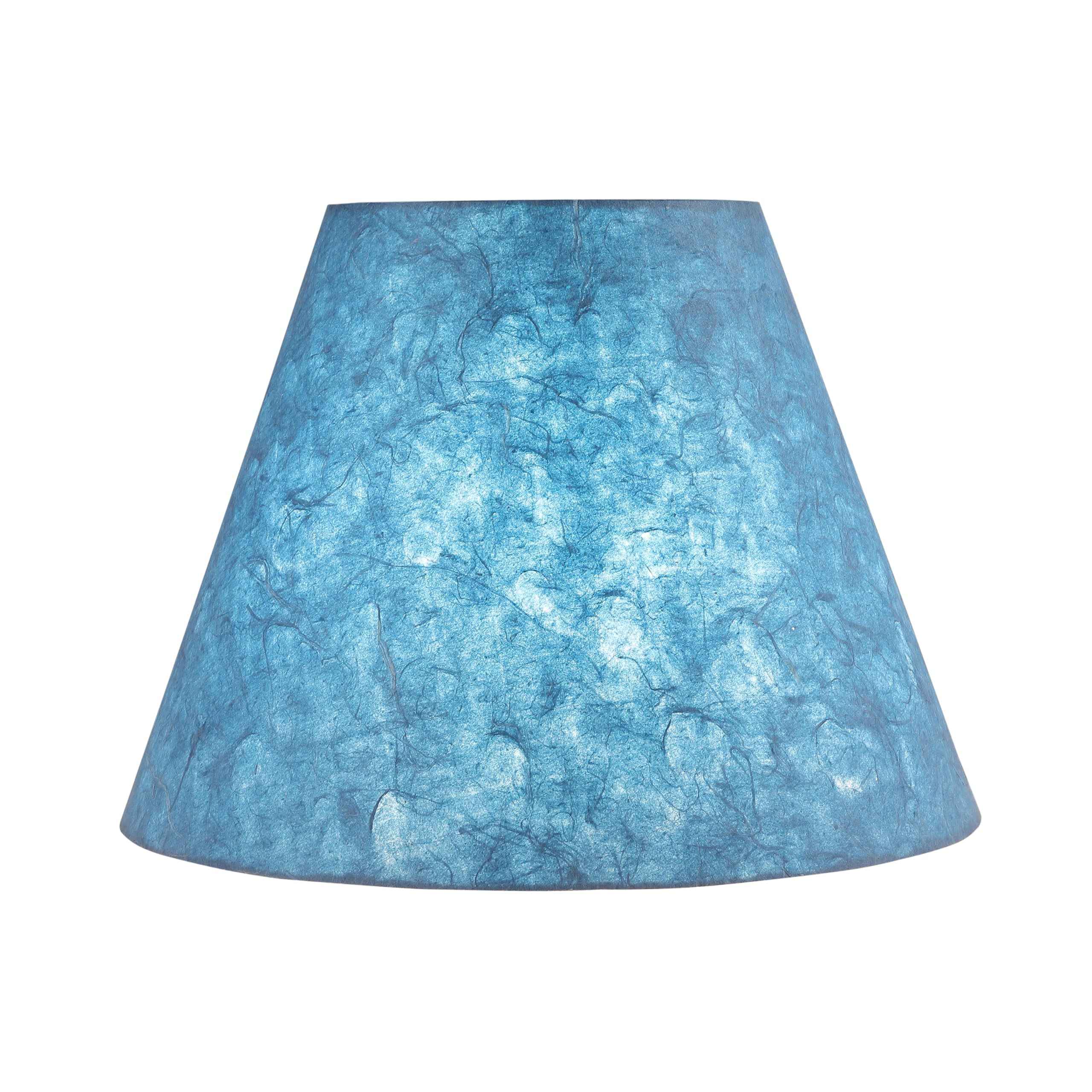 Aspen Creative 32641 Transitional Empire Shape Spider Construction Lamp Shade, Pigeon Blue, 6" Top X 12" Bottom X 9" Slant Height