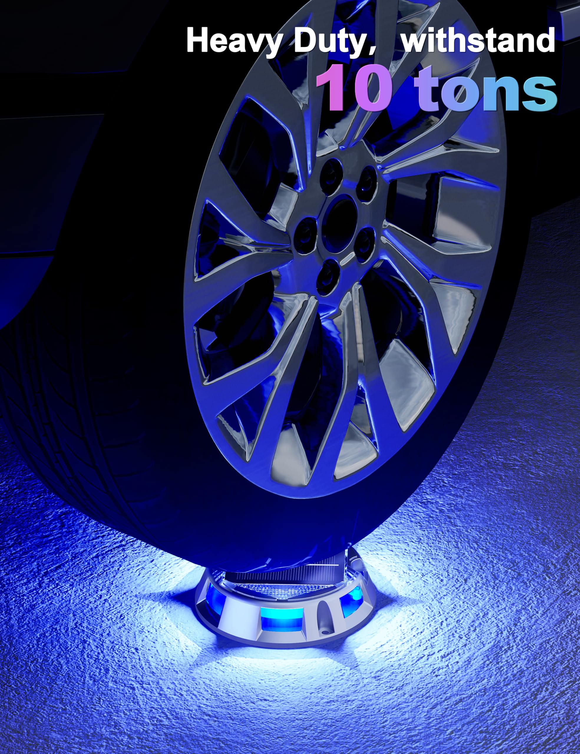 Volisun Solar Driveway Dock Deck Lights 4 Pack,9 Colors In 1 Led Ip67 Waterproof Outdoor Warning Step Lights For Driveway Sidewa