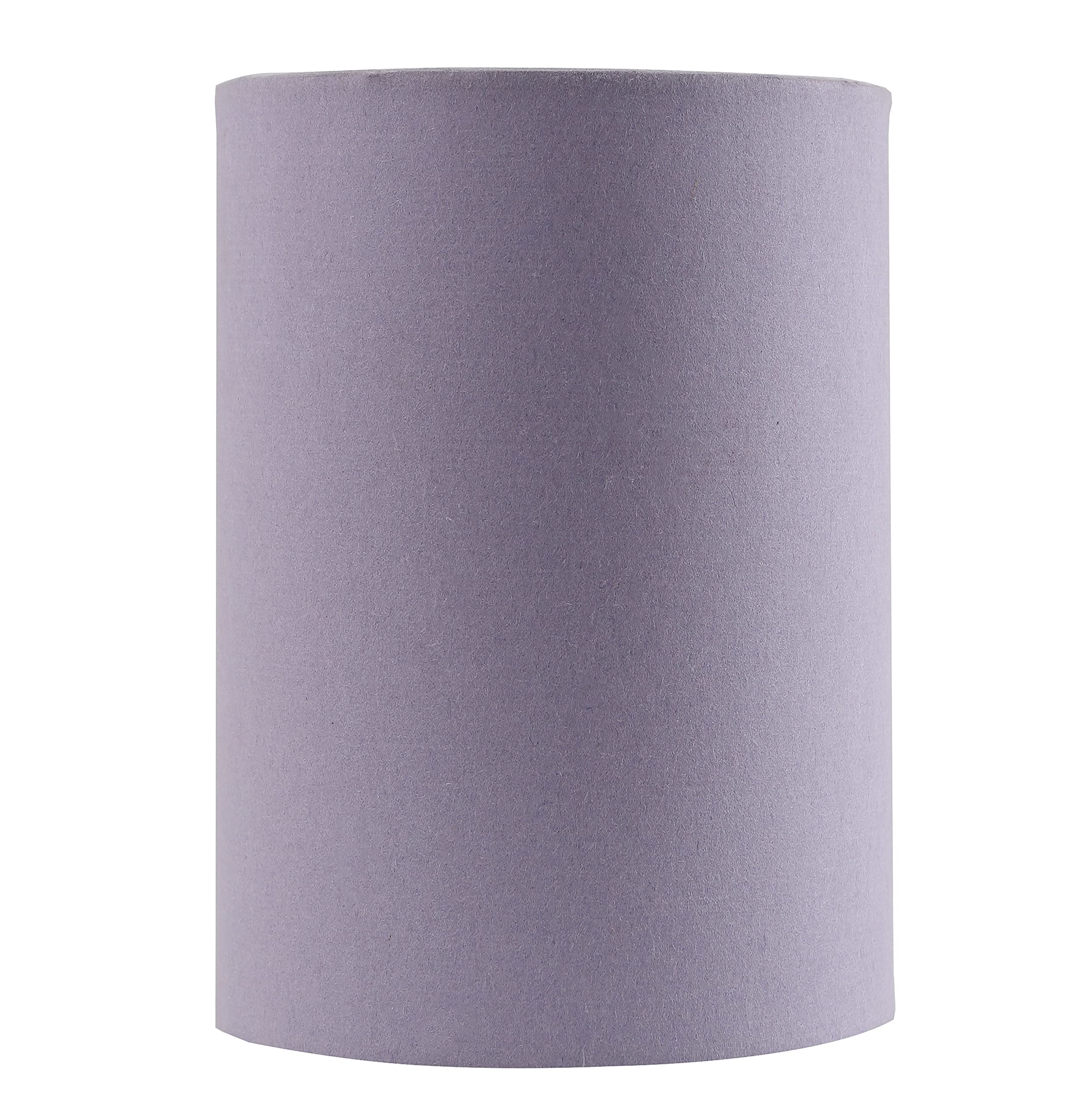 Aspen Creative Drum Lamp Shade 8inx8inx11in Pale Purple Model 31288