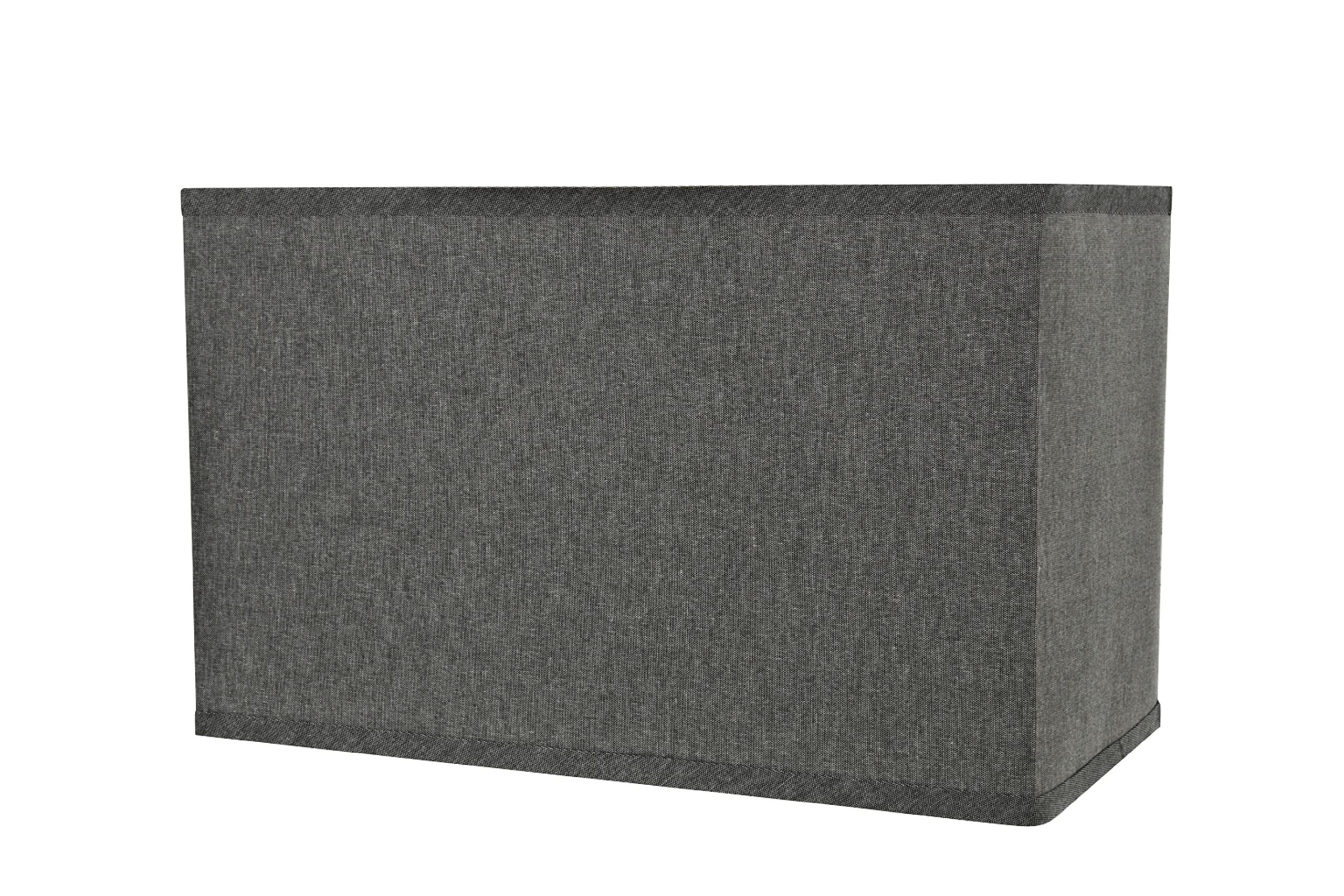 Aspen Creative 36007 Transitional Rectangular Hardback Shape Spider Construction Lamp Shade In Grey, (8+16)''Top X (8+16)''Botto