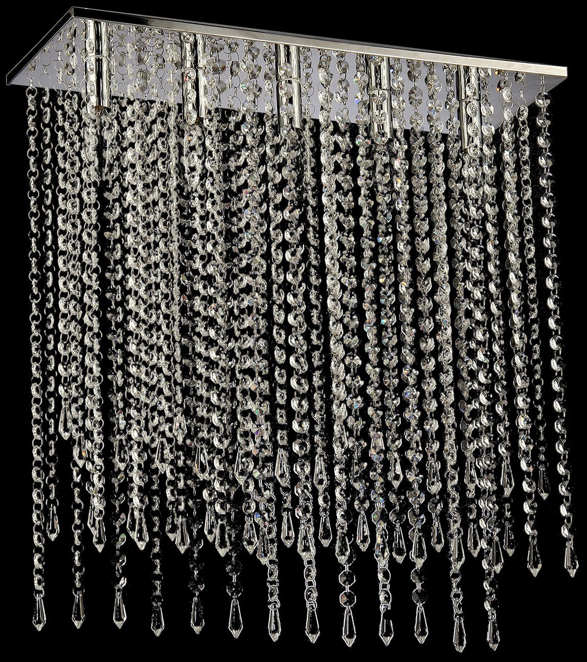 Whse Of Tiffany Rl1047/5 Cleave Rainfall Chrome Chandelier