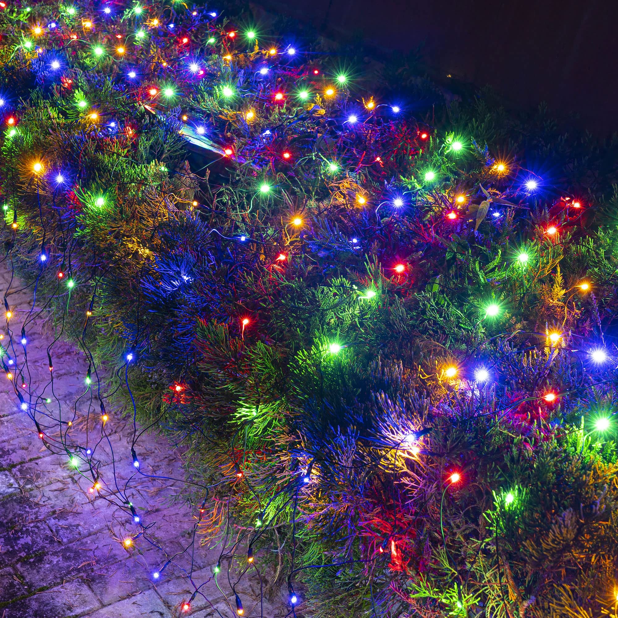 TW SHINE Christmas Lights Outdoor, 200 LED, Waterproof Net Lights, 9.8FT x 6.6FT, Multicolor, Model HB-200WCOI