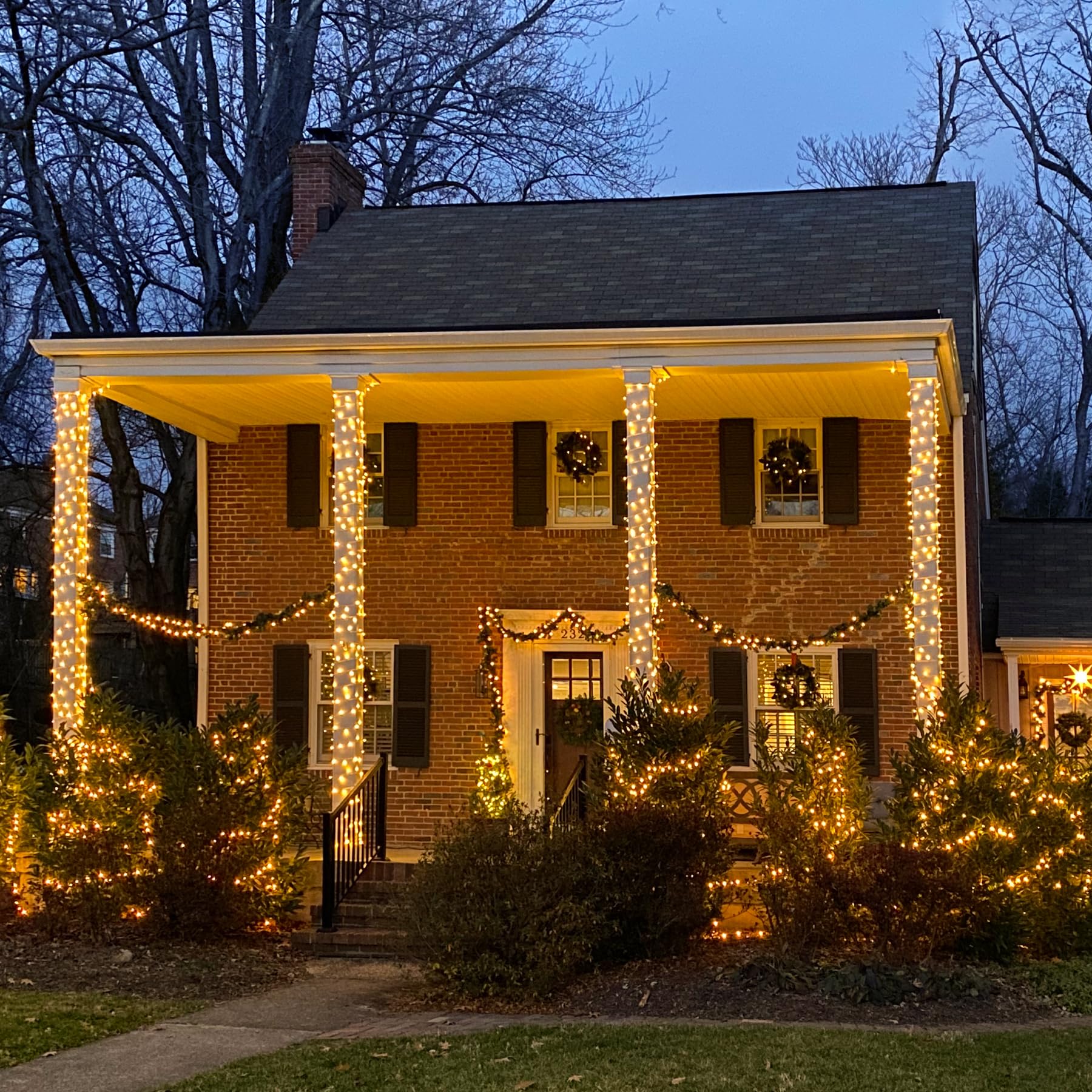 Jmexsuss 1000 Led Christmas Lights Outdoor Indoor String Lights With 8 Modes Warm White Christmas Tree Lights Plug In