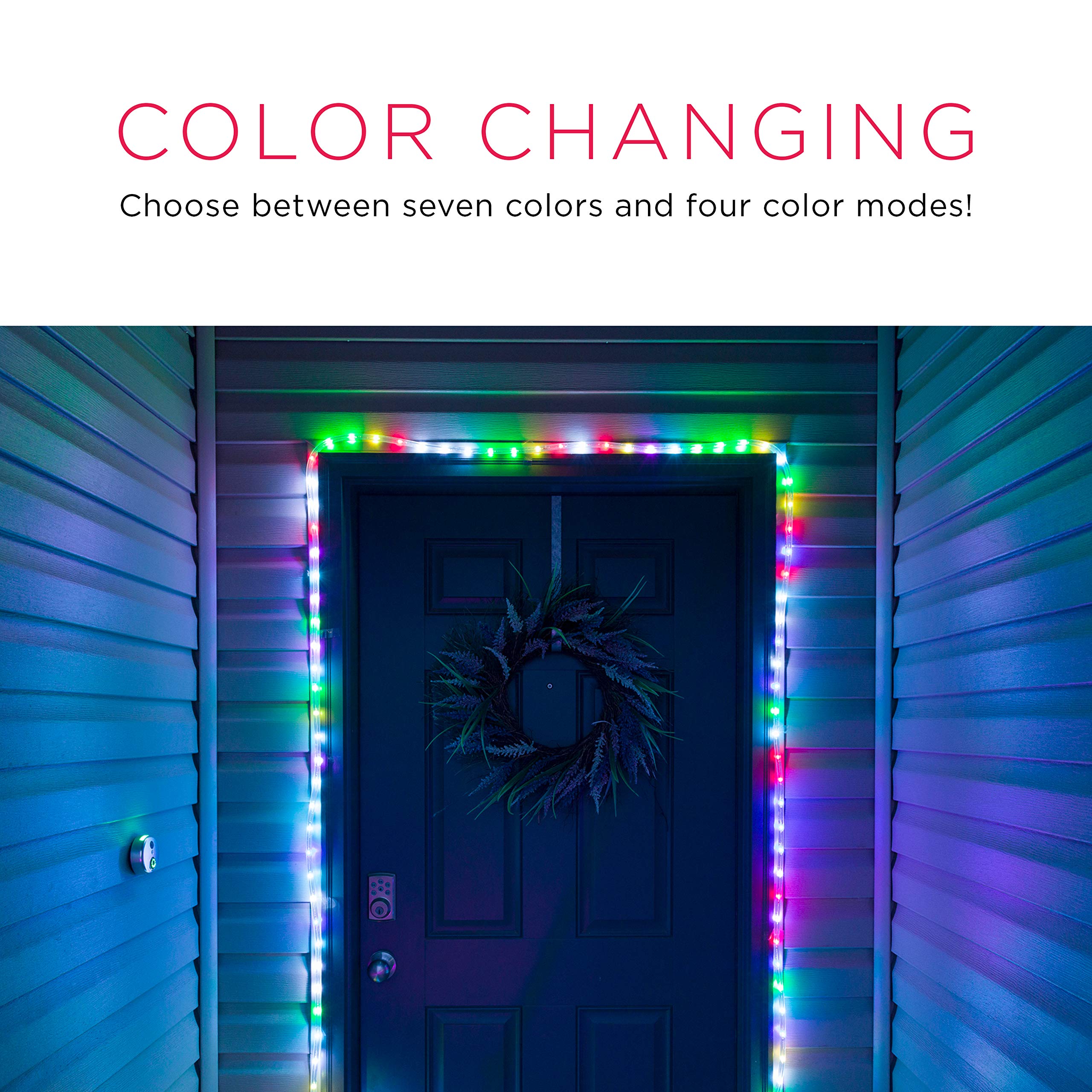 Ultrapro 16Ft Color Changing Led Rope Lights - Waterproof Rgb String Lights For Indoor/Outdoor Use