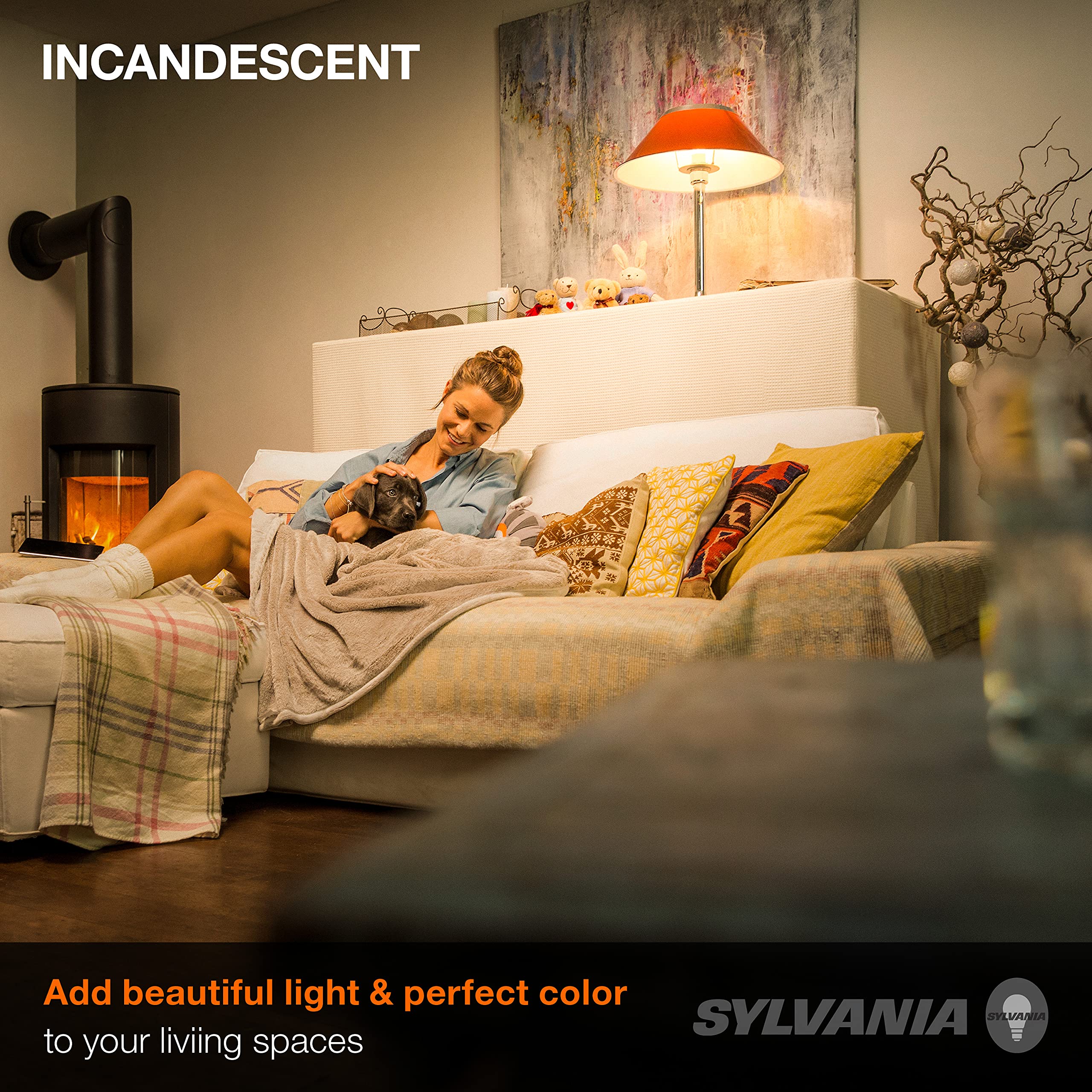 SYLVANIA 200W A21 Incandescent Light Bulb, 3880 Lumens, 2850K, Warm White, Medium Base, 1 Pack (Model 15476)