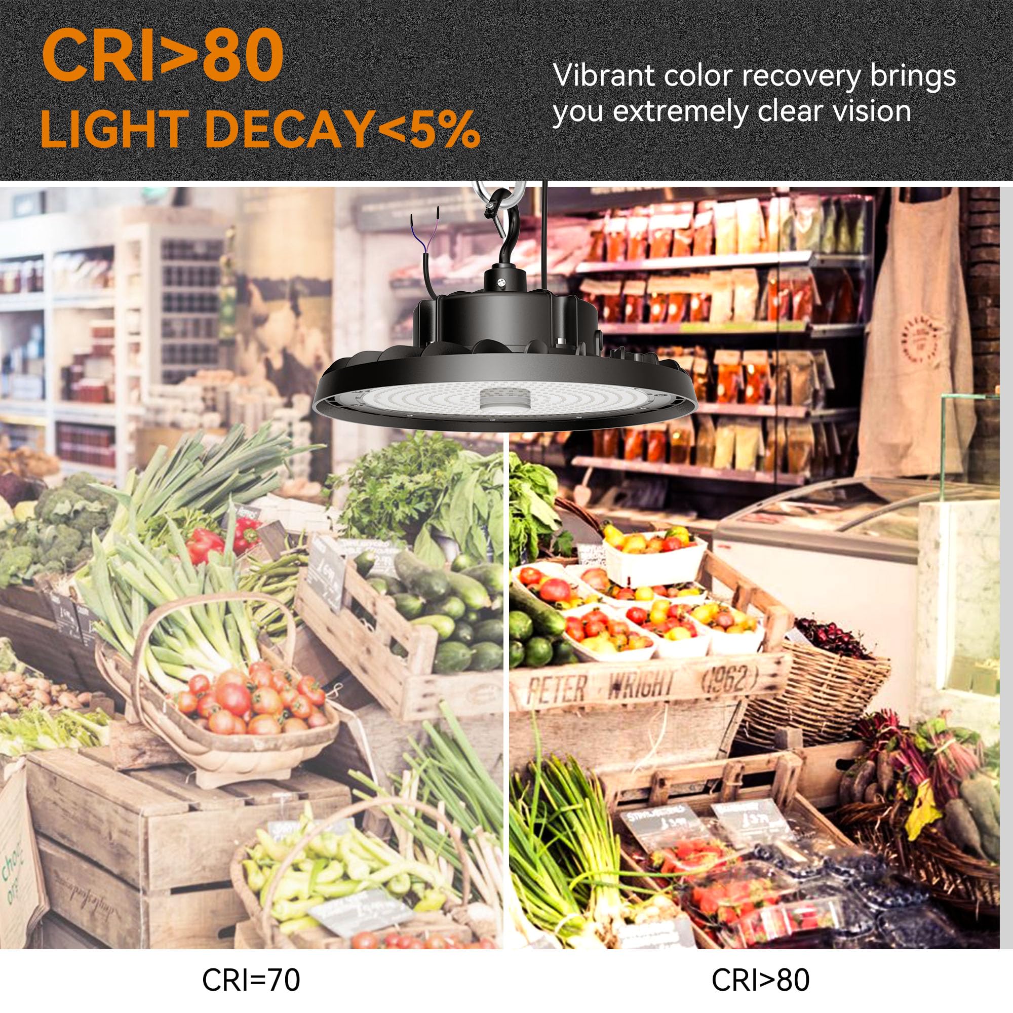 Shinewoo Ufo Led High Bay Light 240W 4 Pack, 36,000Lm 0-10V Dimmable 5000K Daylight, High Bay Led Shop Light With Us Plug 5 Cabl