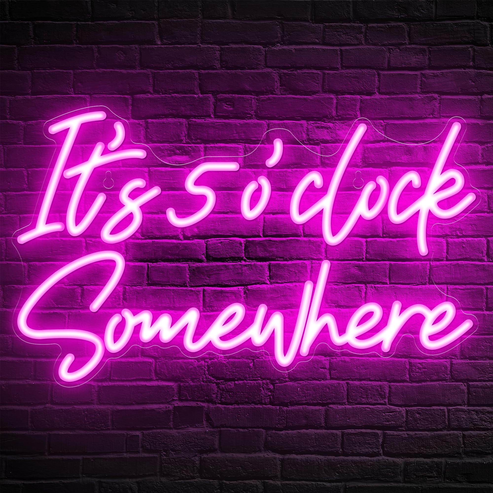 Kavaas Its 5 OClock Somewhere Neon Sign  Neon Bar Signs For Home Bar Decor  Man Cave Pub Party - Best Gifts For Husband  Father  Birthday  Christmas