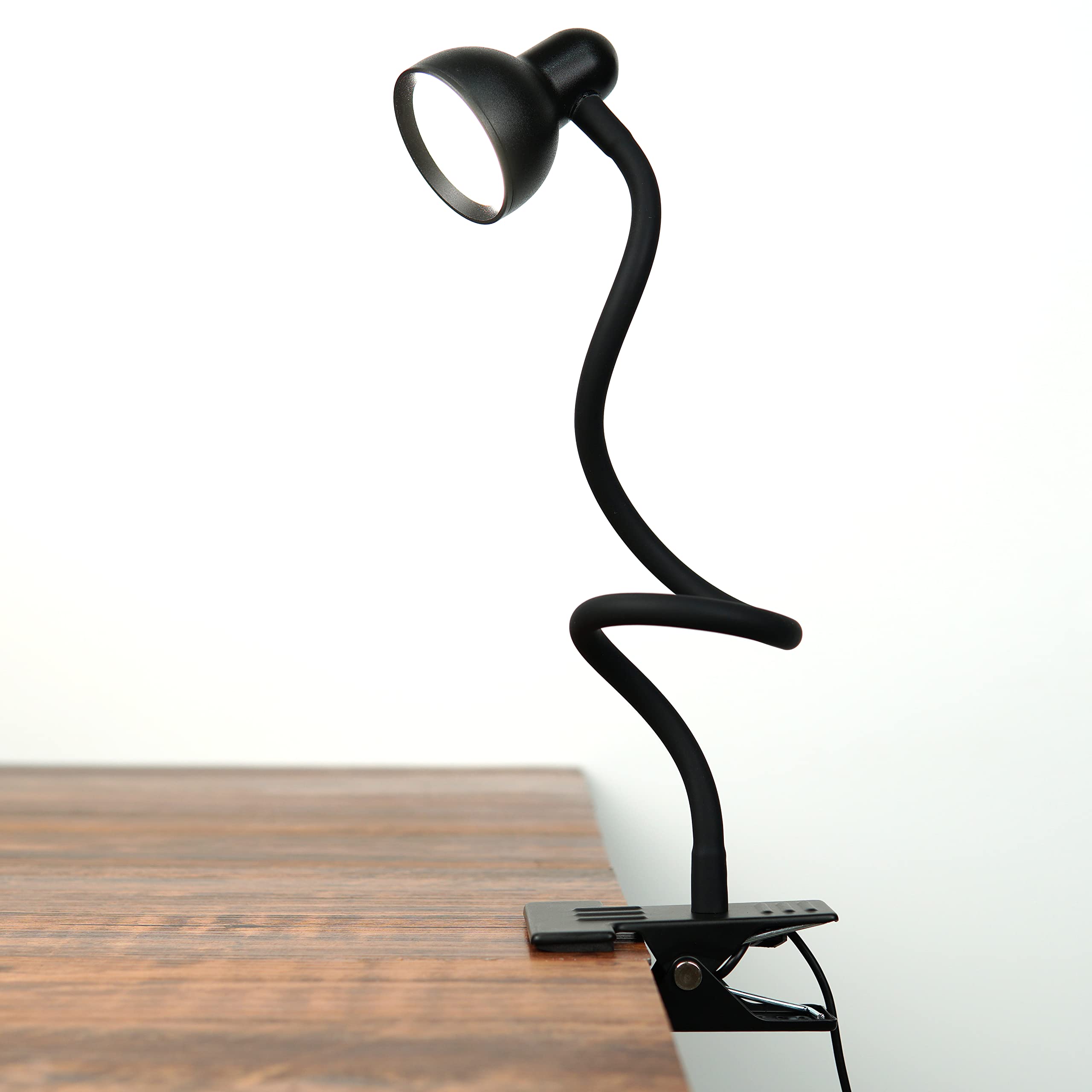 LiFMIRA Clip-On Reading Light - 3000-6500K Eye Care Desk Lamp, 4W, Flexible Gooseneck, Black